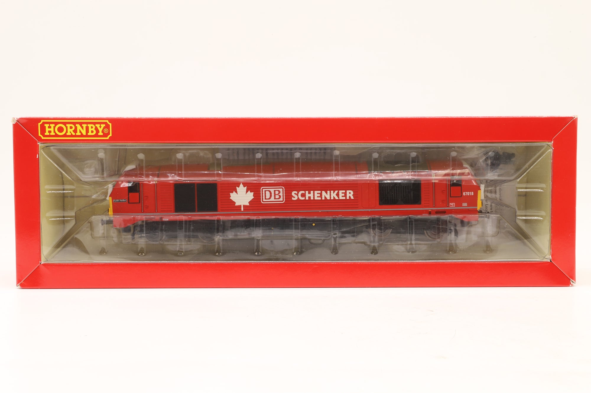 Hornby OO R3039 Class 67 67018 'Keith Heller' in DB Schenker Maple Leaf Livery