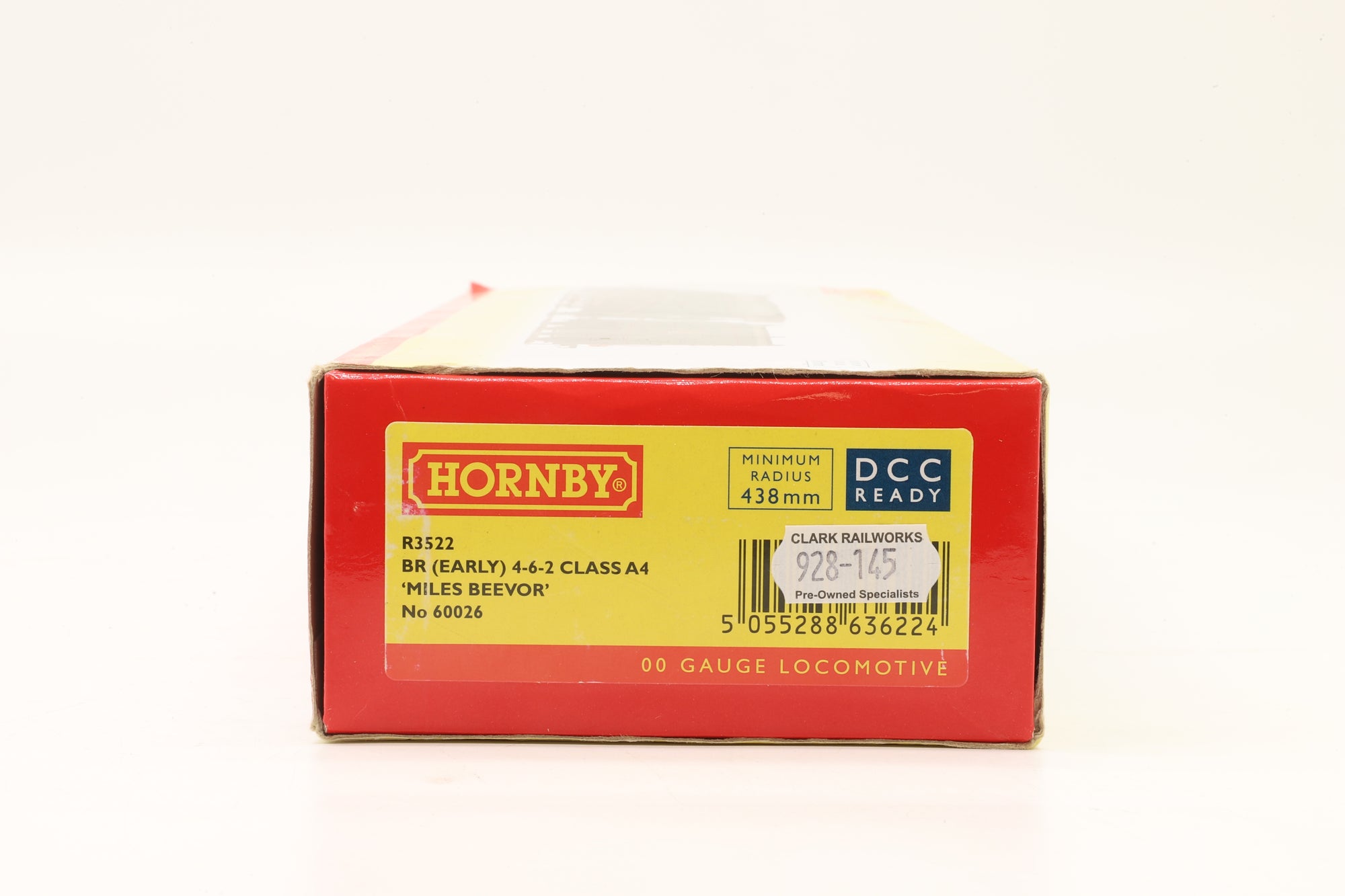 Hornby OO R3522 Class A4 '60026' 'Miles Beevor' BR Lined Green E/C DCC Sound