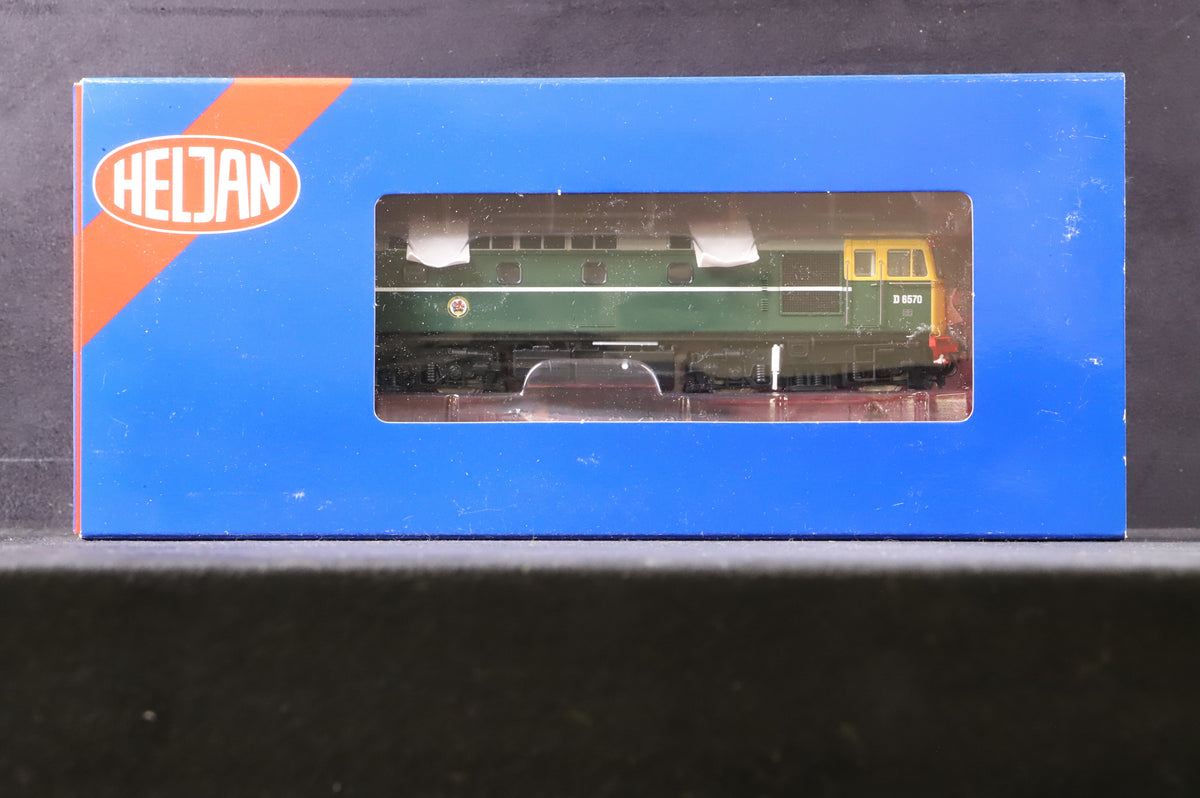 Heljan OO 3414 Class 33/0 Diesel &#39;D6570&#39; BR Green Full Yellow Ends