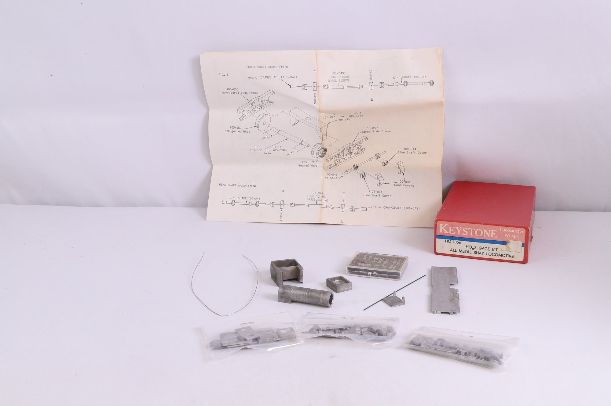 Keystone HOn3 HO-105N All Metal Shay Locomotive Kit