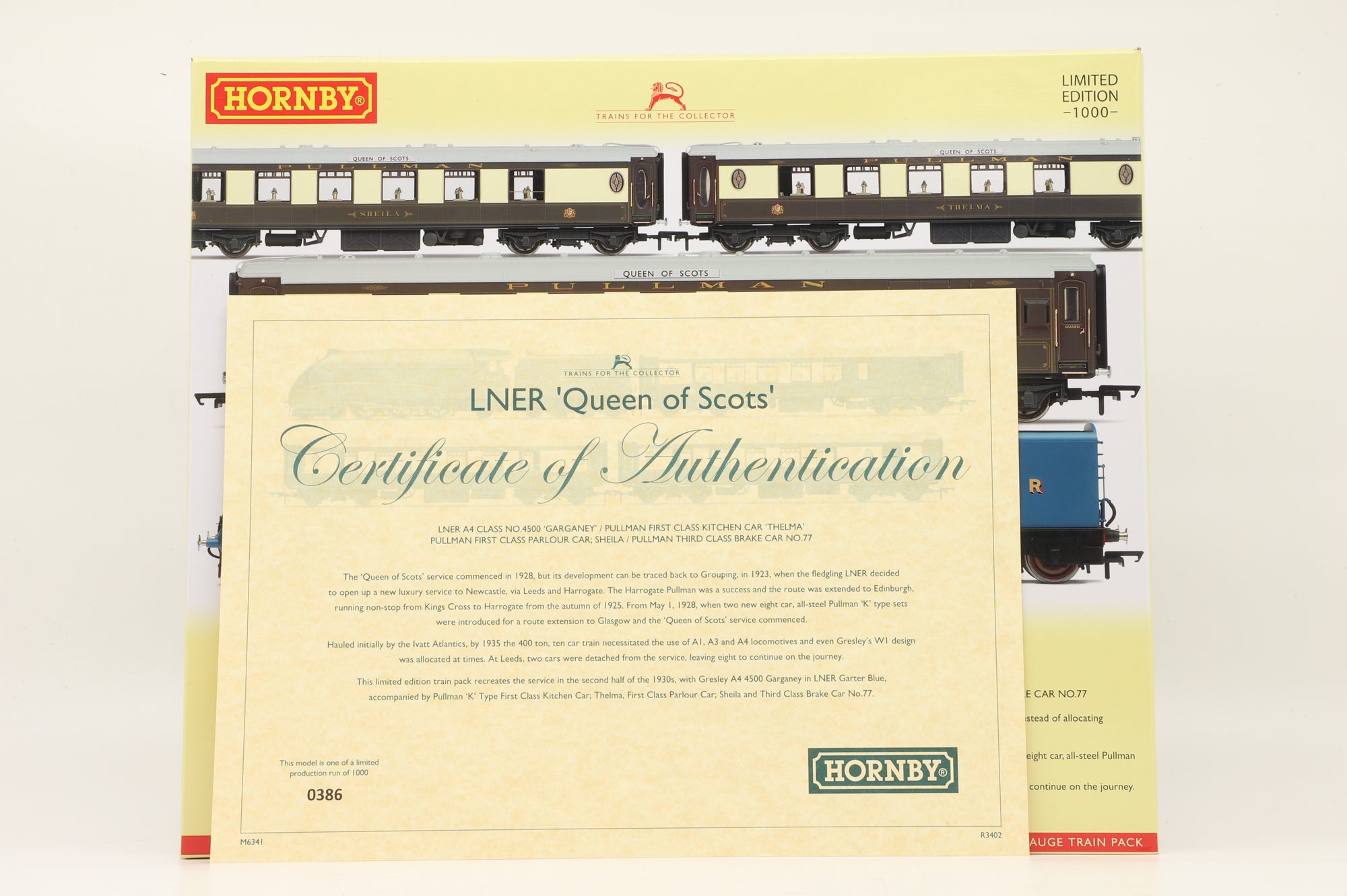 Hornby OO R3402 LNER 'Queen of Scots' Train Pack Limited Edition 386/1000