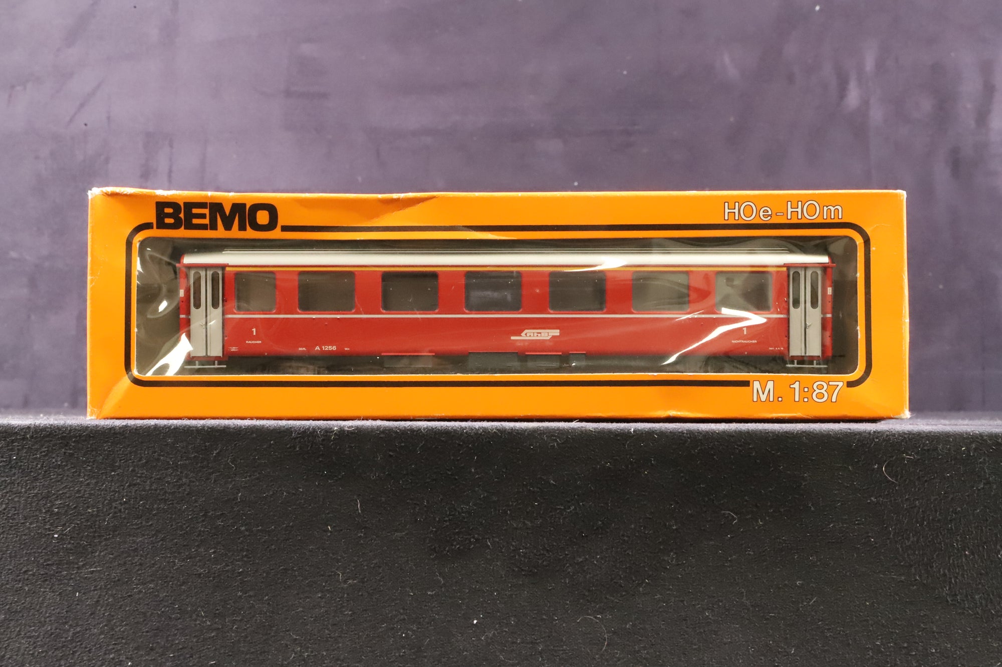 Bemo HOe/ HOm Rake Of 2 RhB Red Coaches Inc. 3053 & 3068