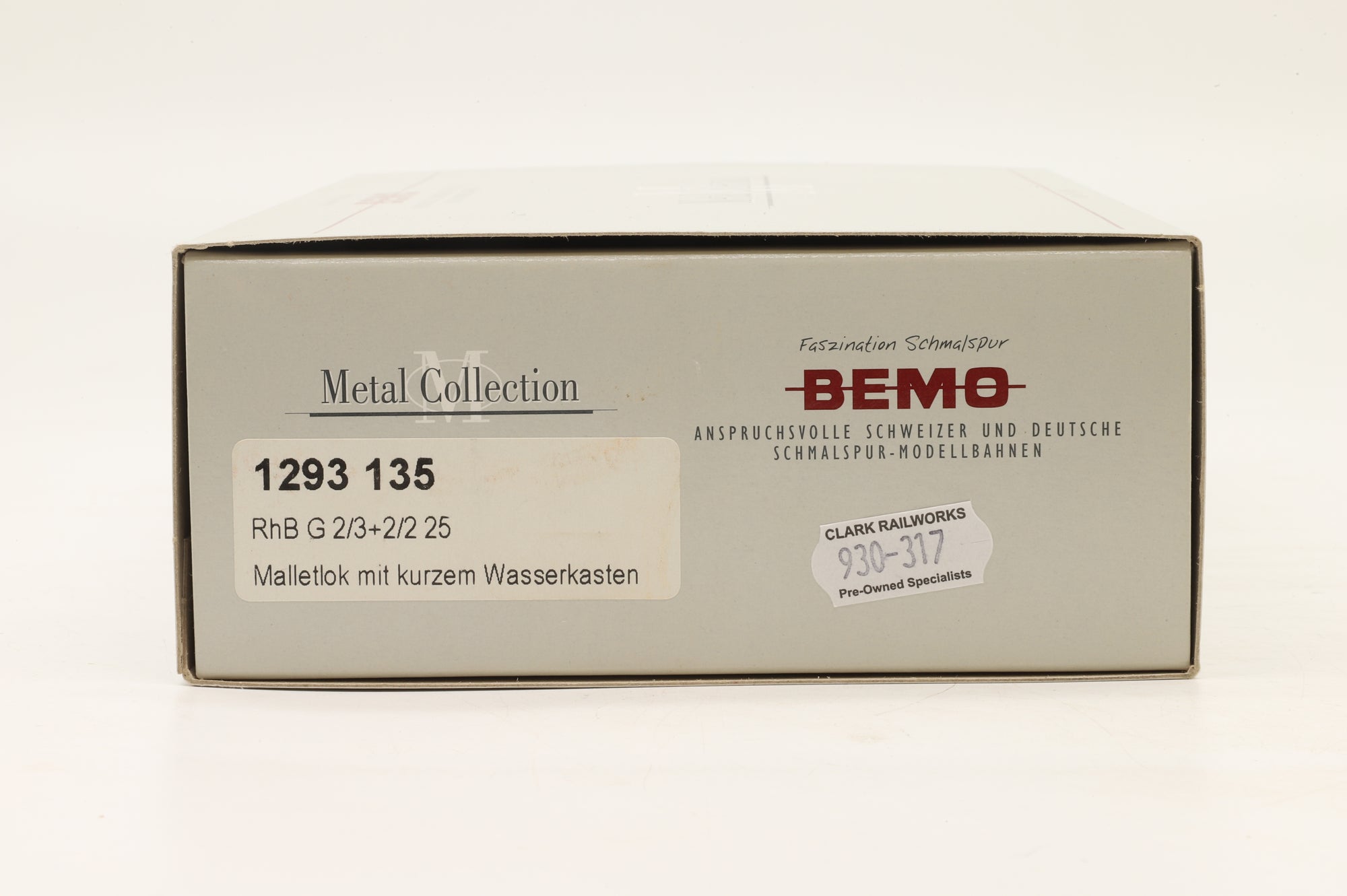 BEMO HOm 1293135 G2/3+2/2 Mallet #25 in RhB Black