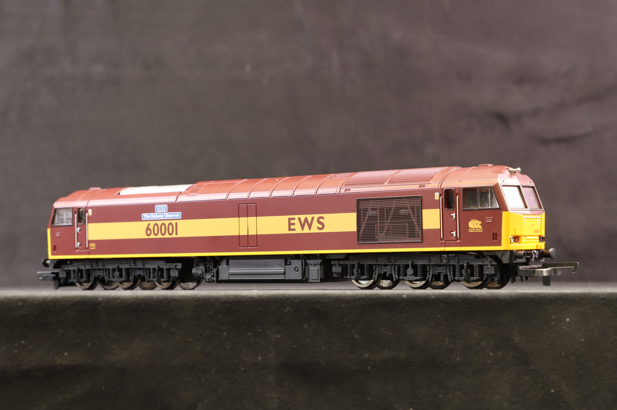 Lima OO L204957 Class 60 &#39;60001&#39; &#39;The Railway Observer&#39; EWS Livery