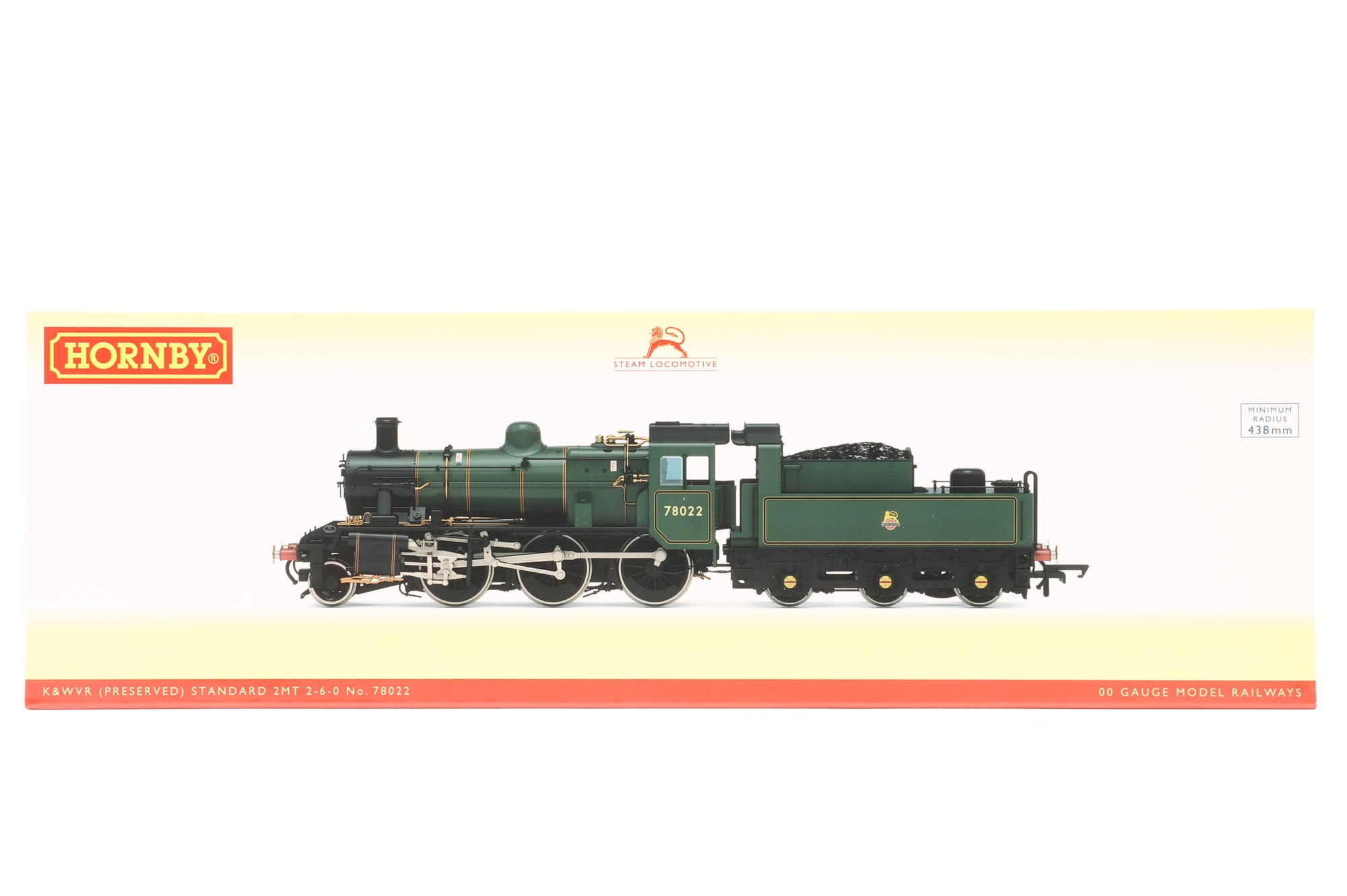 Hornby OO R3837 Standard 2MT 78022 in KWVR BR Green Livery