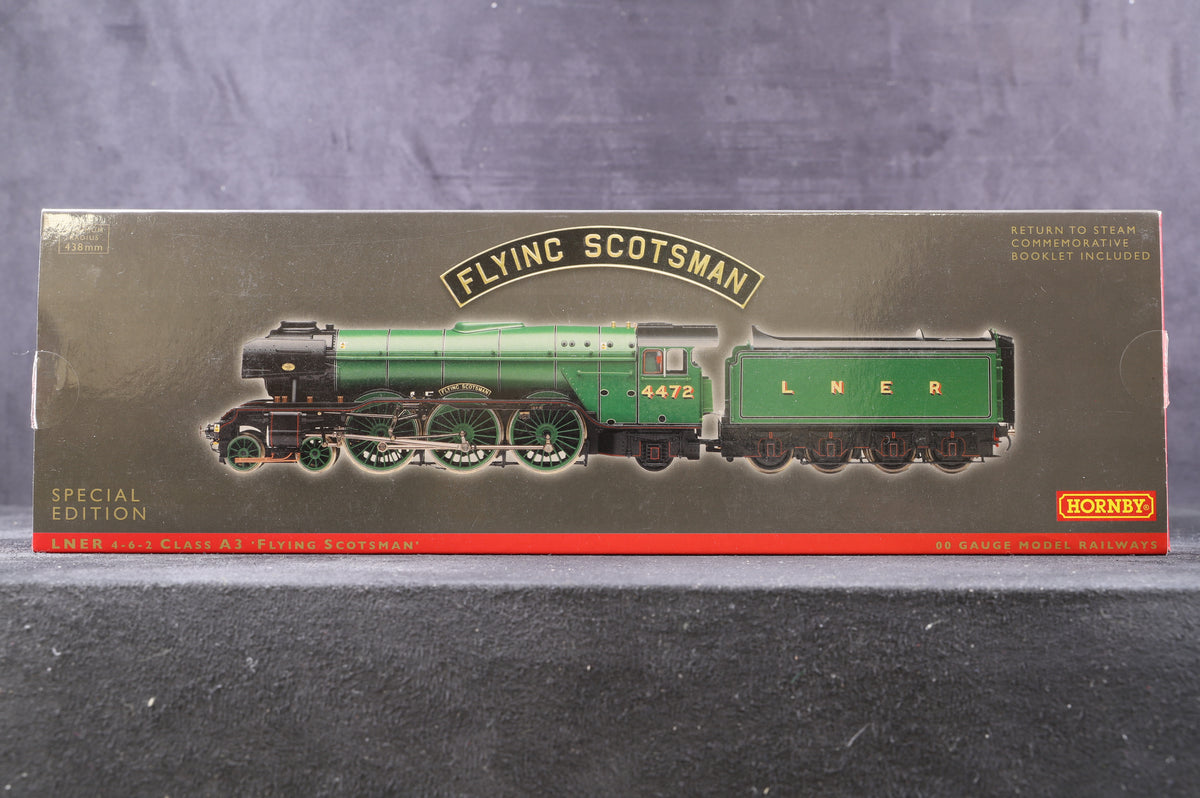 Hornby OO R3336 Class A3 &#39;4472&#39; &#39;Flying Scotsman&#39; LNER Apple Green