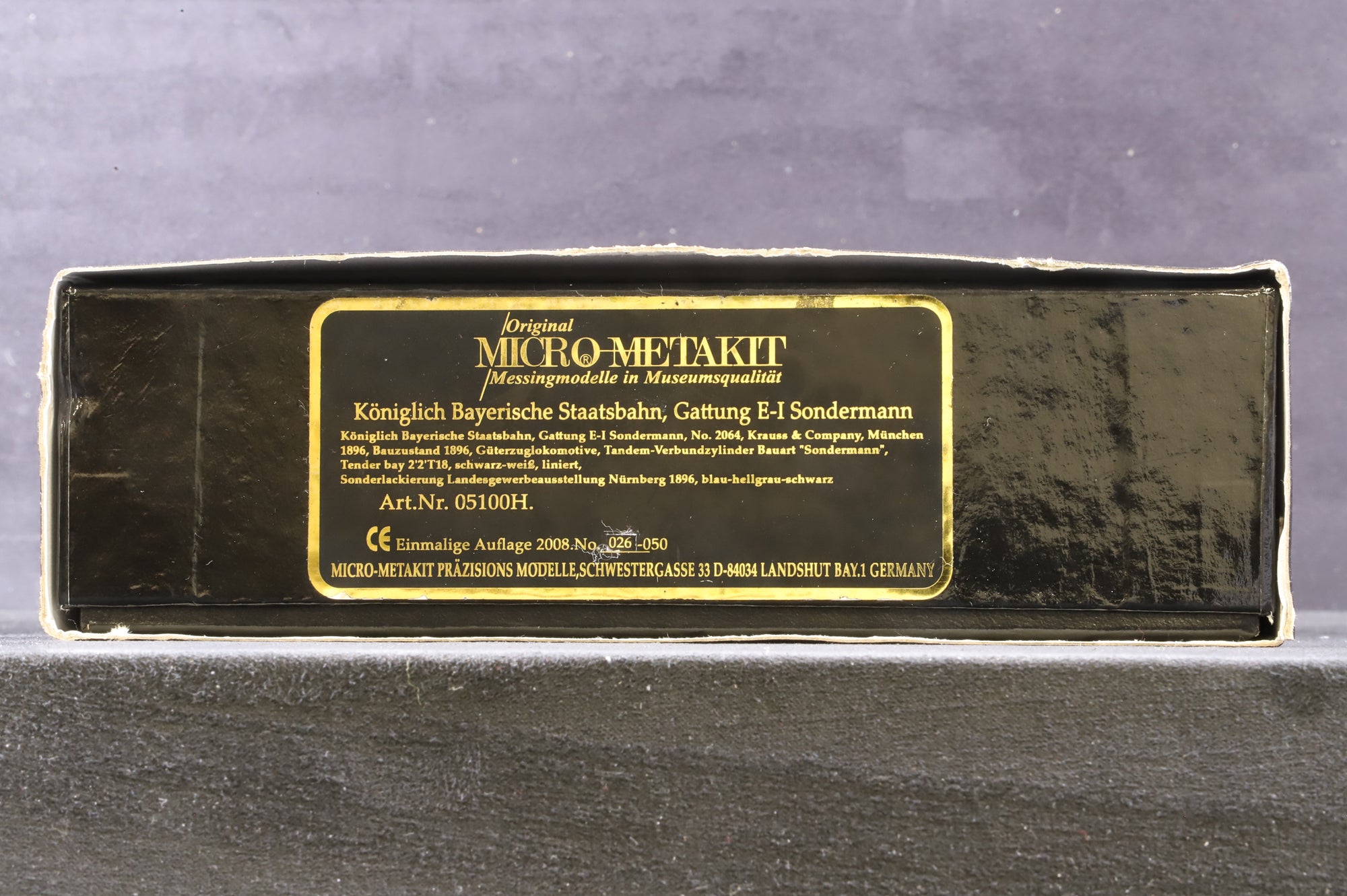 Micro-Metakit HO Brass 05100H Class E-I Heavy Freight Loco 2064, Dark Blue/Grey & Black Livery, Ltd Ed. 026/050