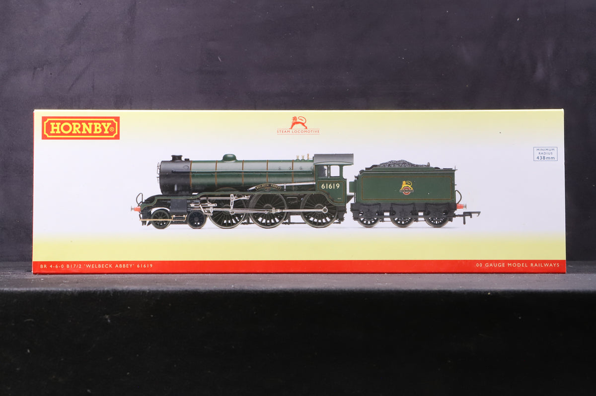 Hornby OO R3448 BR 4-6-0 B17 &#39;Welbeck Abbey&#39; &#39;61619&#39;