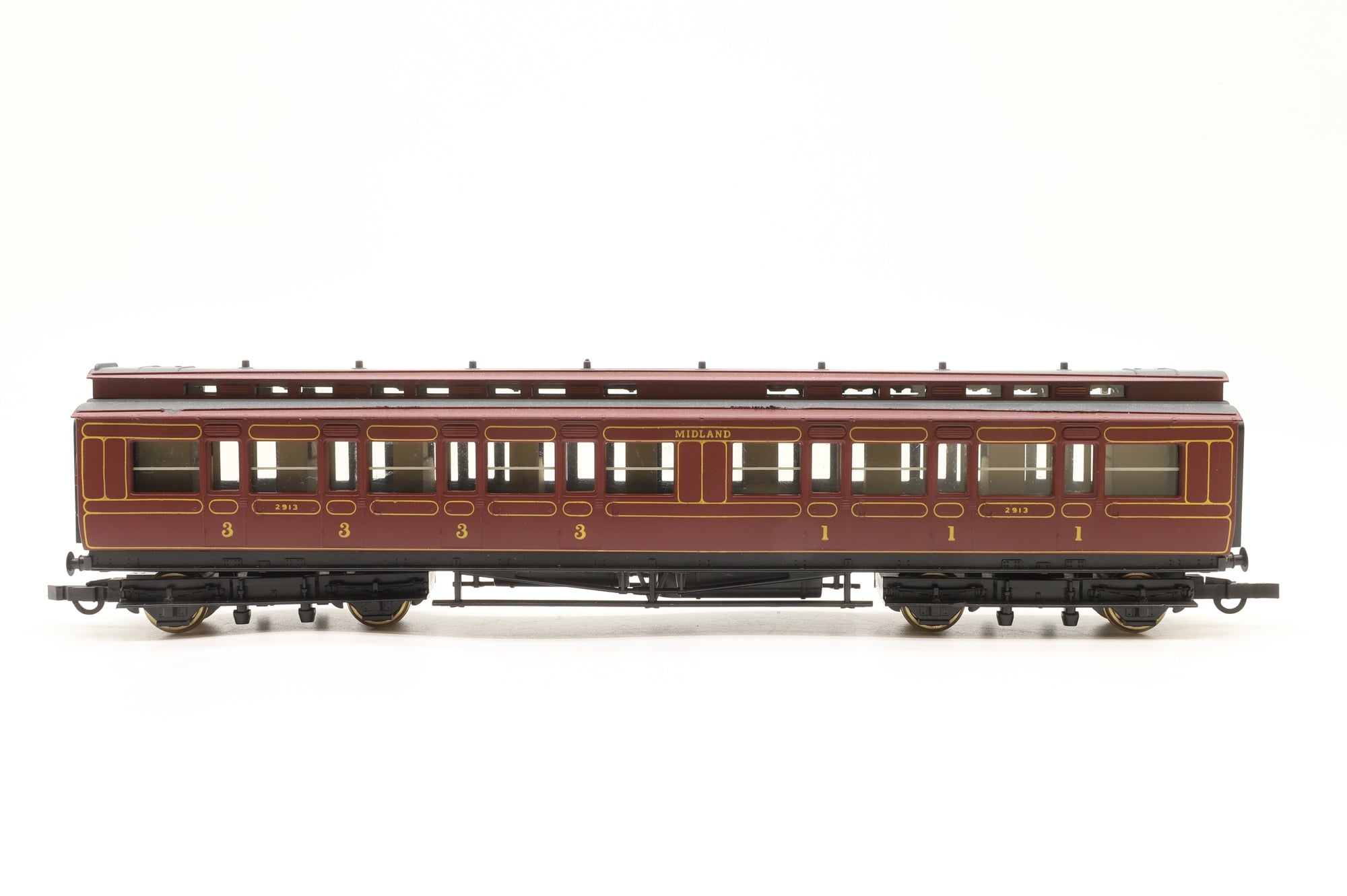 Hornby OO Rake Of 6 Midland Coaches Lighting Fitted