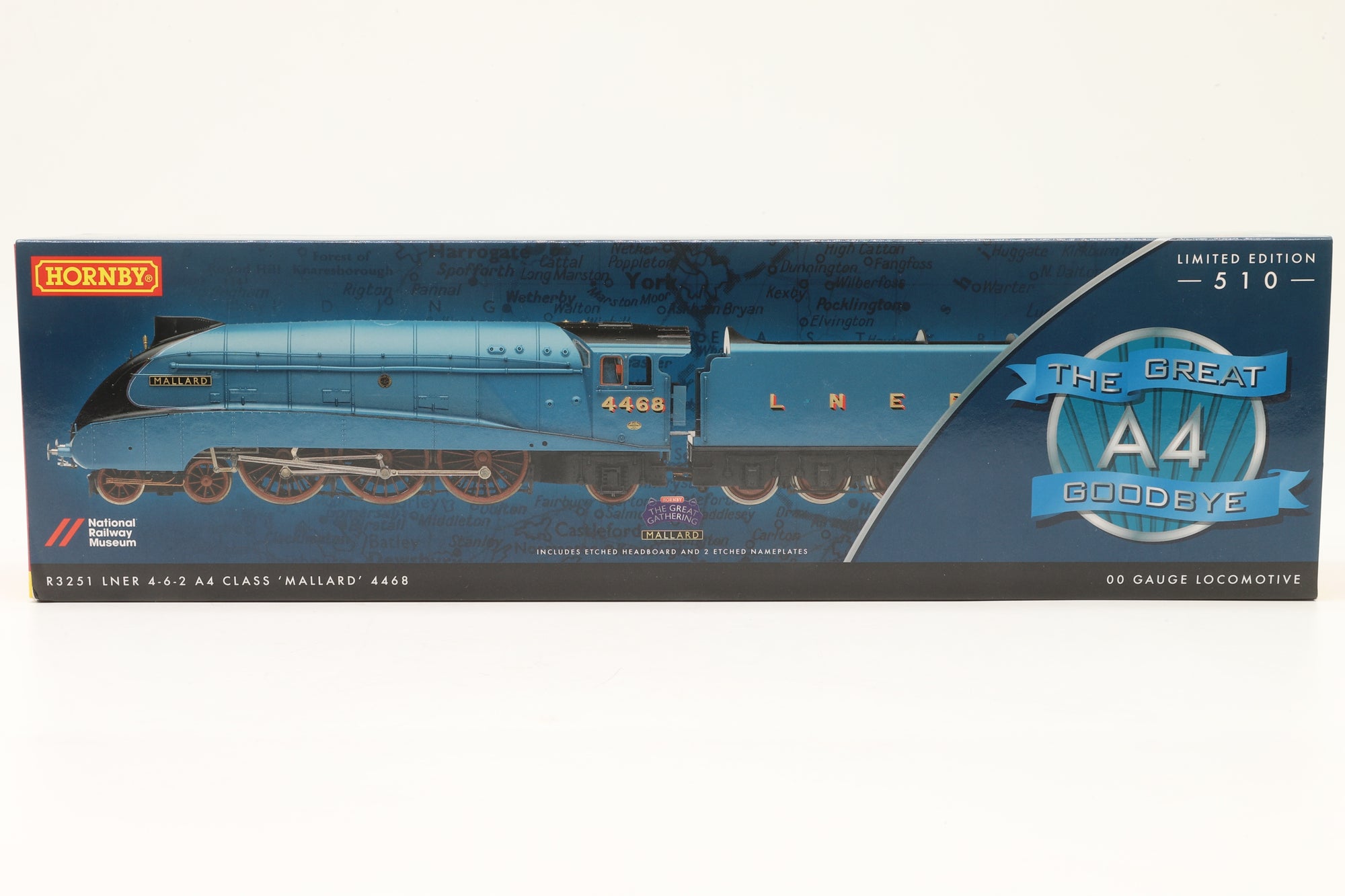 Hornby OO The Great A4 Goodbye Set Ltd Ed 164/ 510 Inc. R3251, R3252, R3253, R3254, R3255 & R3256 & Display Cabinet