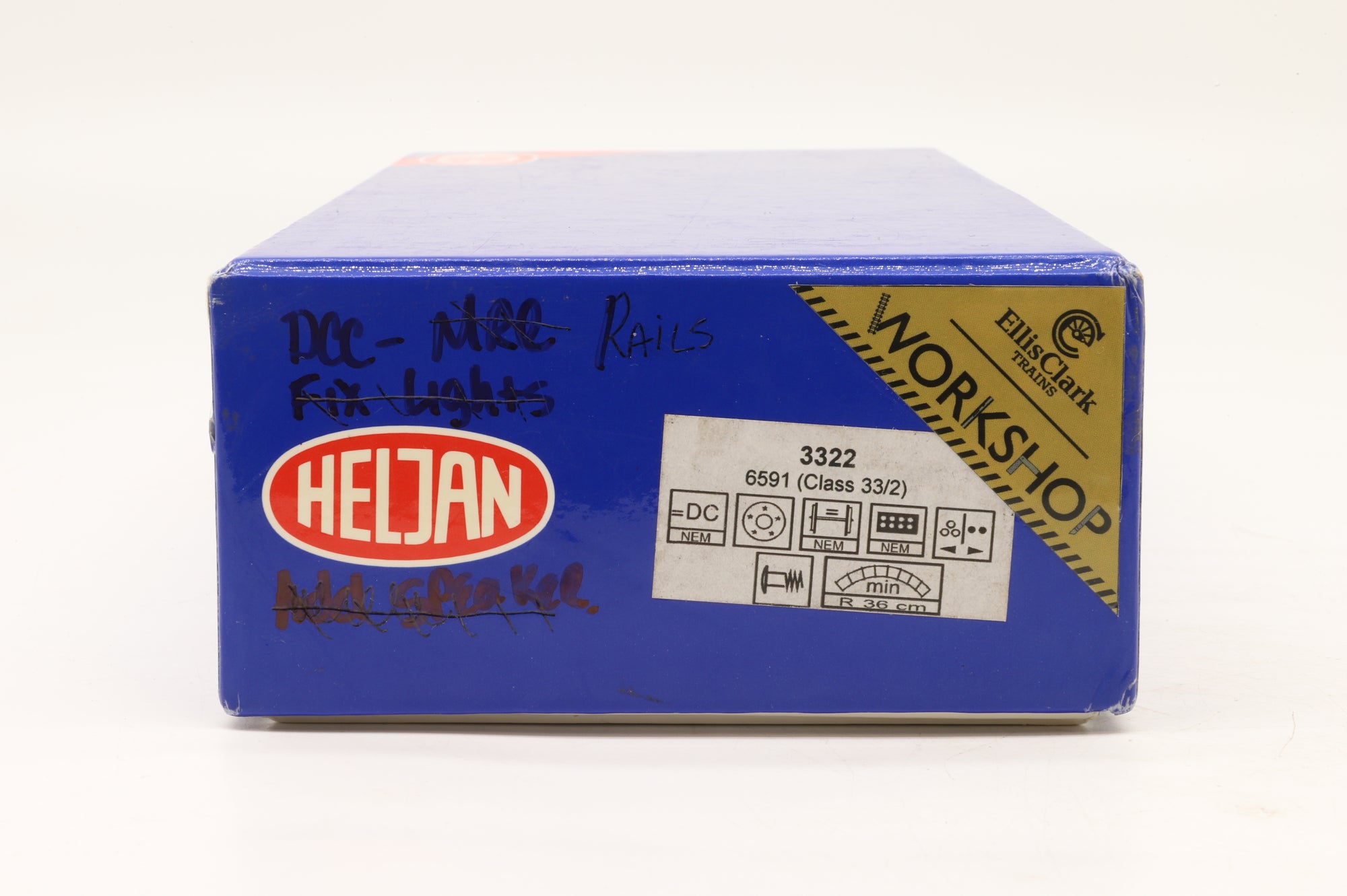 WORKSHOP Heljan OO 3322 Class 33/2 6591 in BR Blue