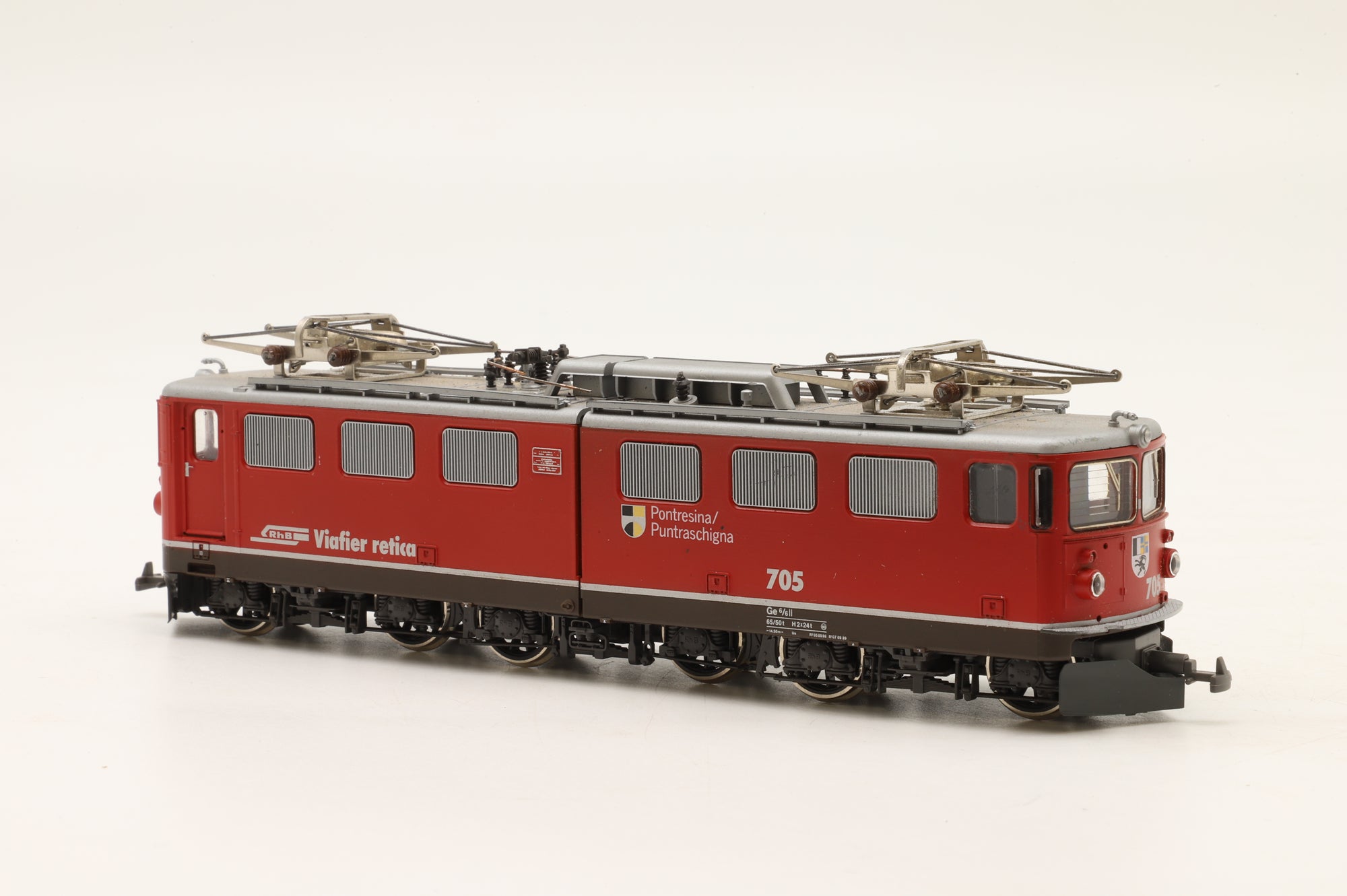BEMO HOm Ge 6/6 II #705 'Pontresina/Puntraschigna' in RhB Red