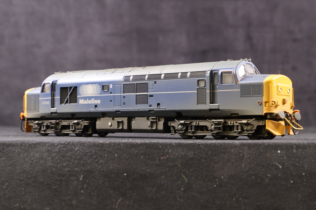 Bachmann OO 32-784 Class 37/0 &#39;37242&#39; Mainline Blue, DCC &amp; Weathered