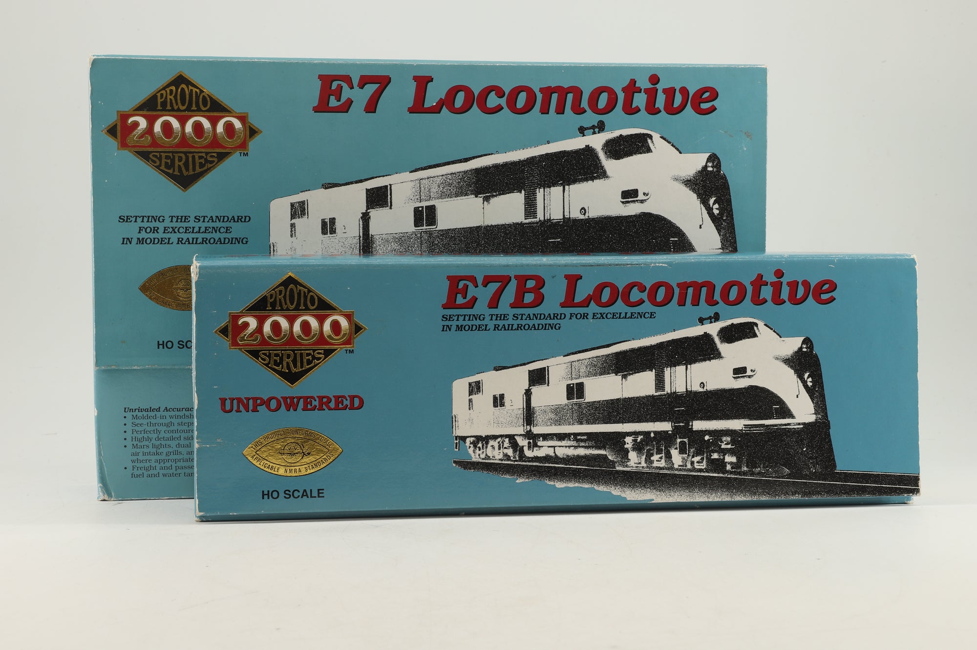 Proto 2000 HO 21084/86 E7A/B Locomotive Set #3023/3105 in Seaboard Liveries