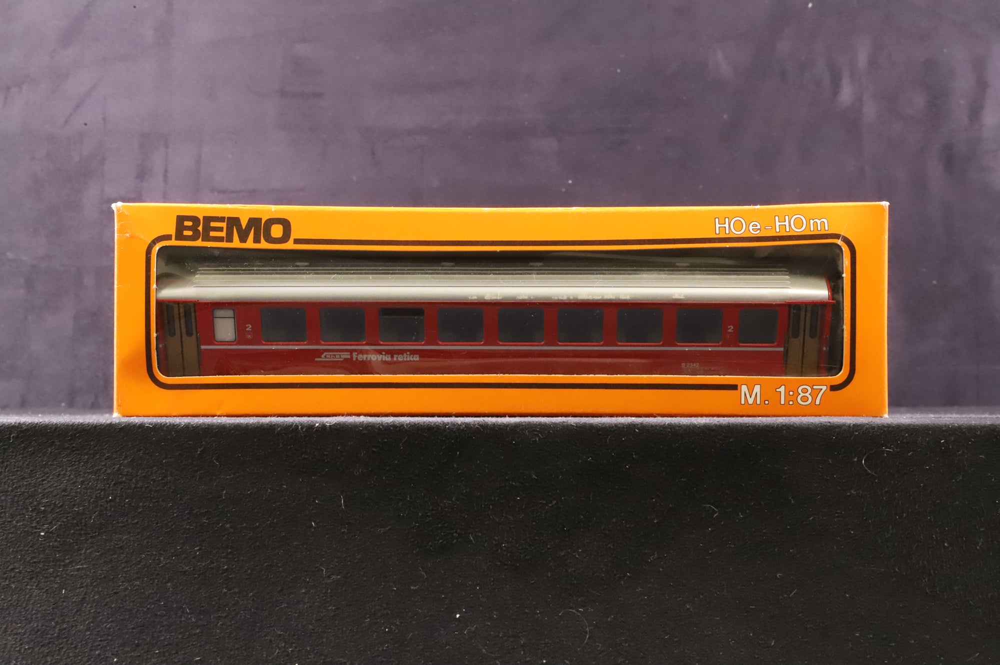 Bemo HOe/ HOm Rake Of 4 RhB Red & Green Coaches Inc. 3250104
