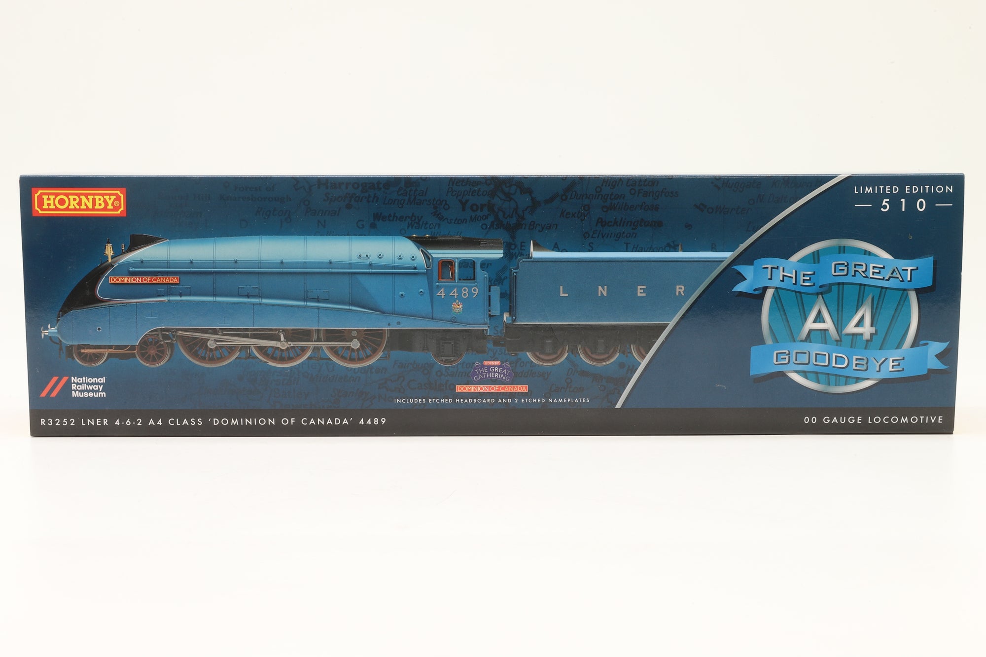 Hornby OO The Great A4 Goodbye Set Ltd Ed 164/ 510 Inc. R3251, R3252, R3253, R3254, R3255 & R3256 & Display Cabinet