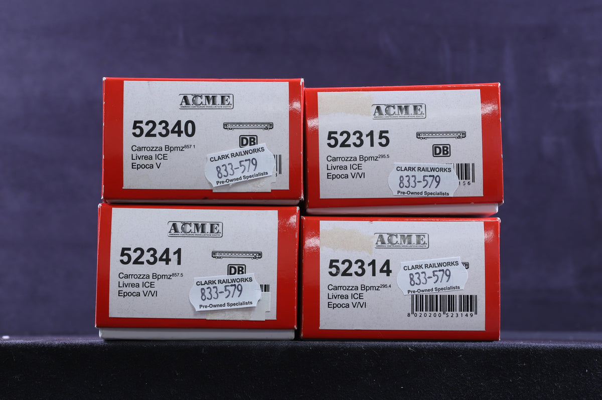 ACME HO Rake Of 4 DB Coaches Inc. 52340, 52341, 52314 &amp; 52315