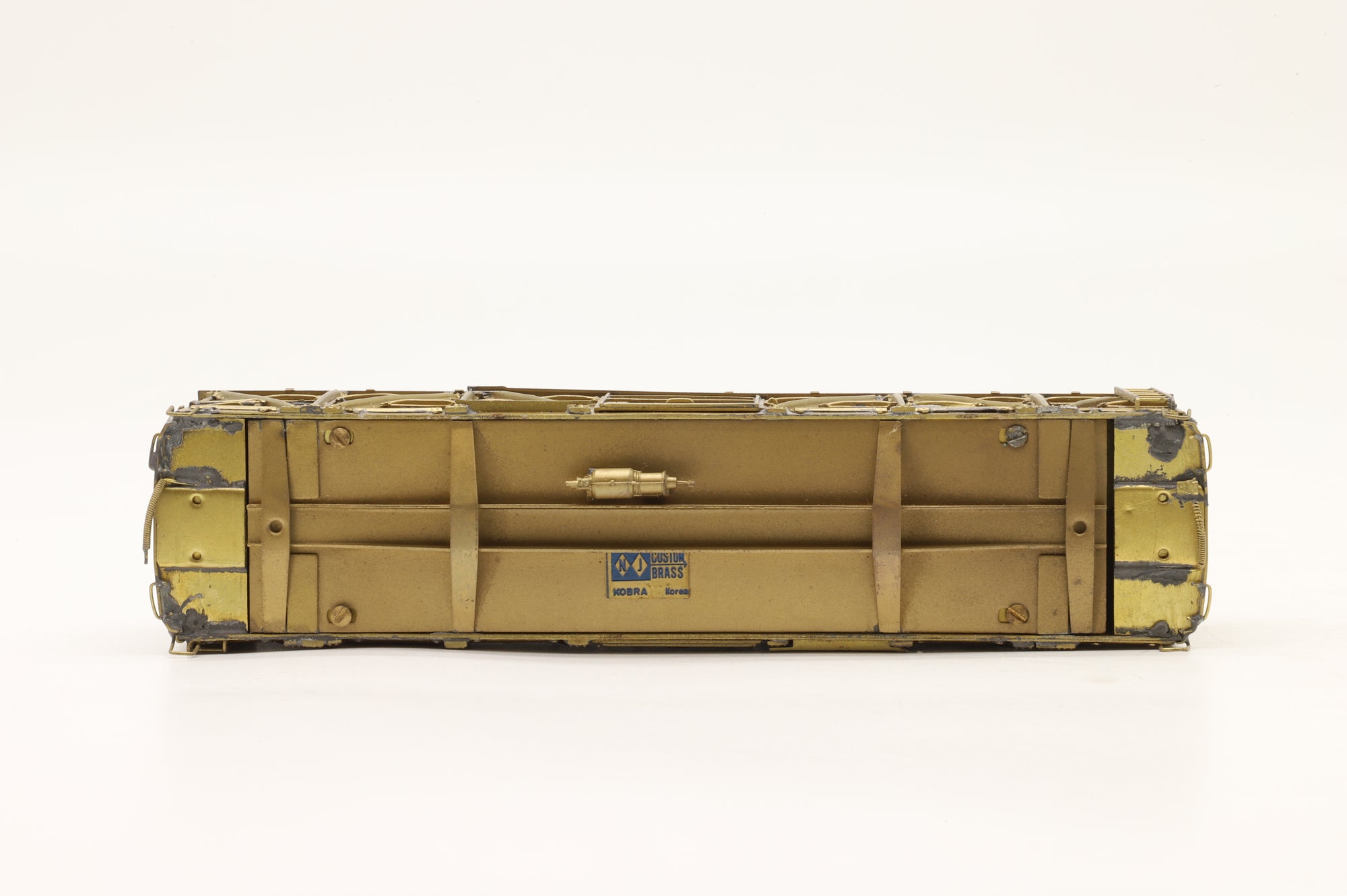 NJ Custom Brass HO RS-607 X-23 Wood Box Car Unpainted – No Bogies