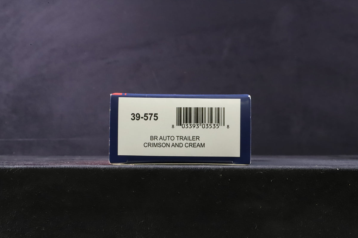 Bachmann OO 39-575 BR(W) Auto Trailer W231 in Crimson &amp; Cream Livery