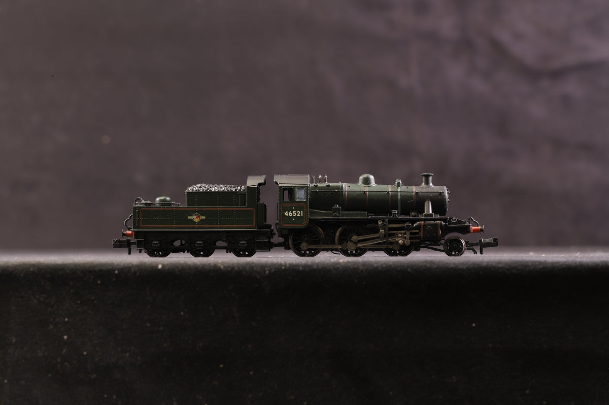 Graham Farish N 372-625 Ivatt Class 2MT &#39;46521&#39; BR Green Late Crest