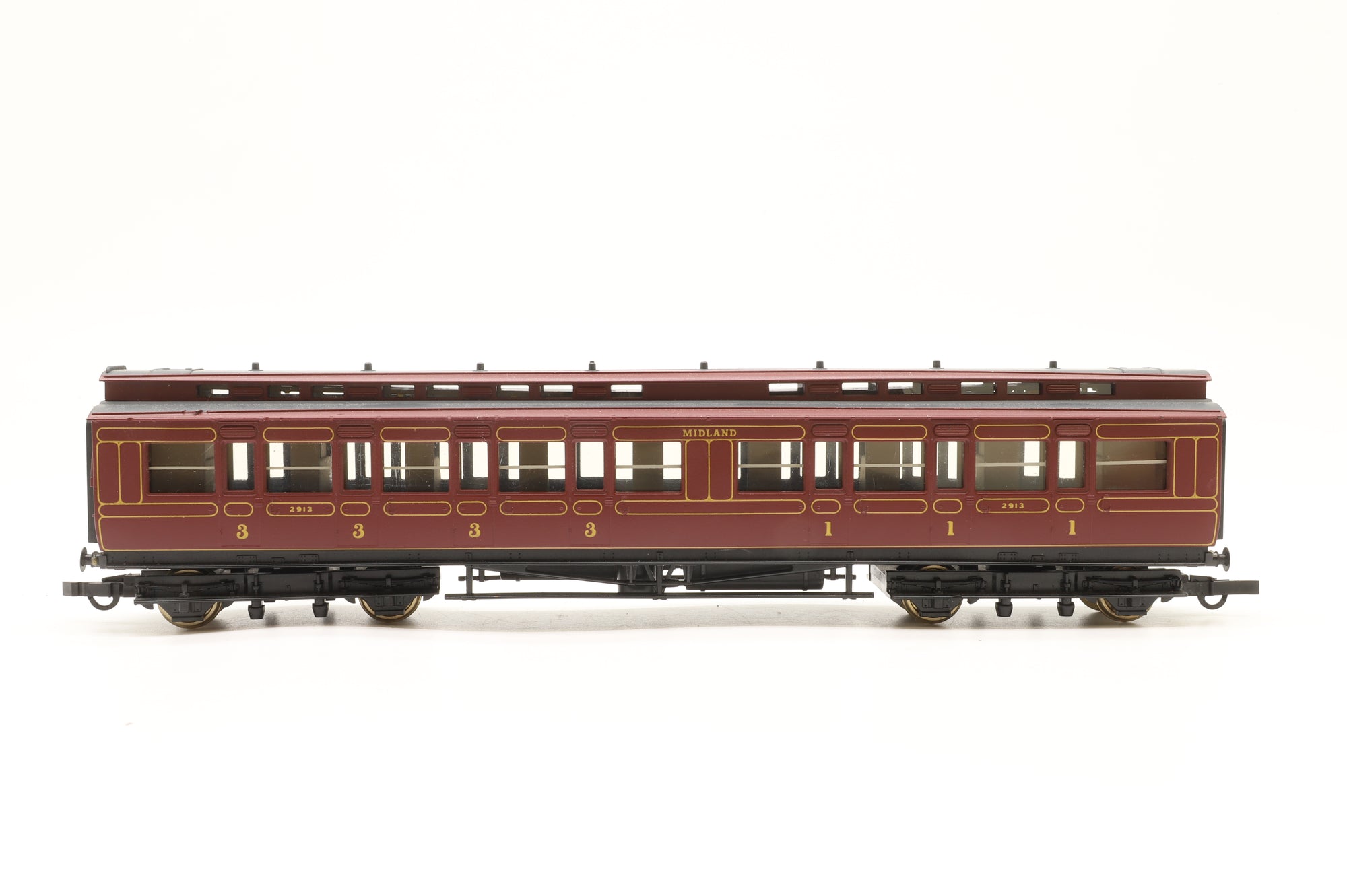 Hornby OO Rake Of 6 Midland Coaches Lighting Fitted