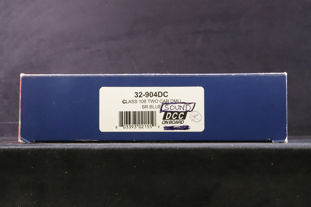 Bachmann OO 32-904DC Class 108 2 Car DMU BR Blue DCC Sound