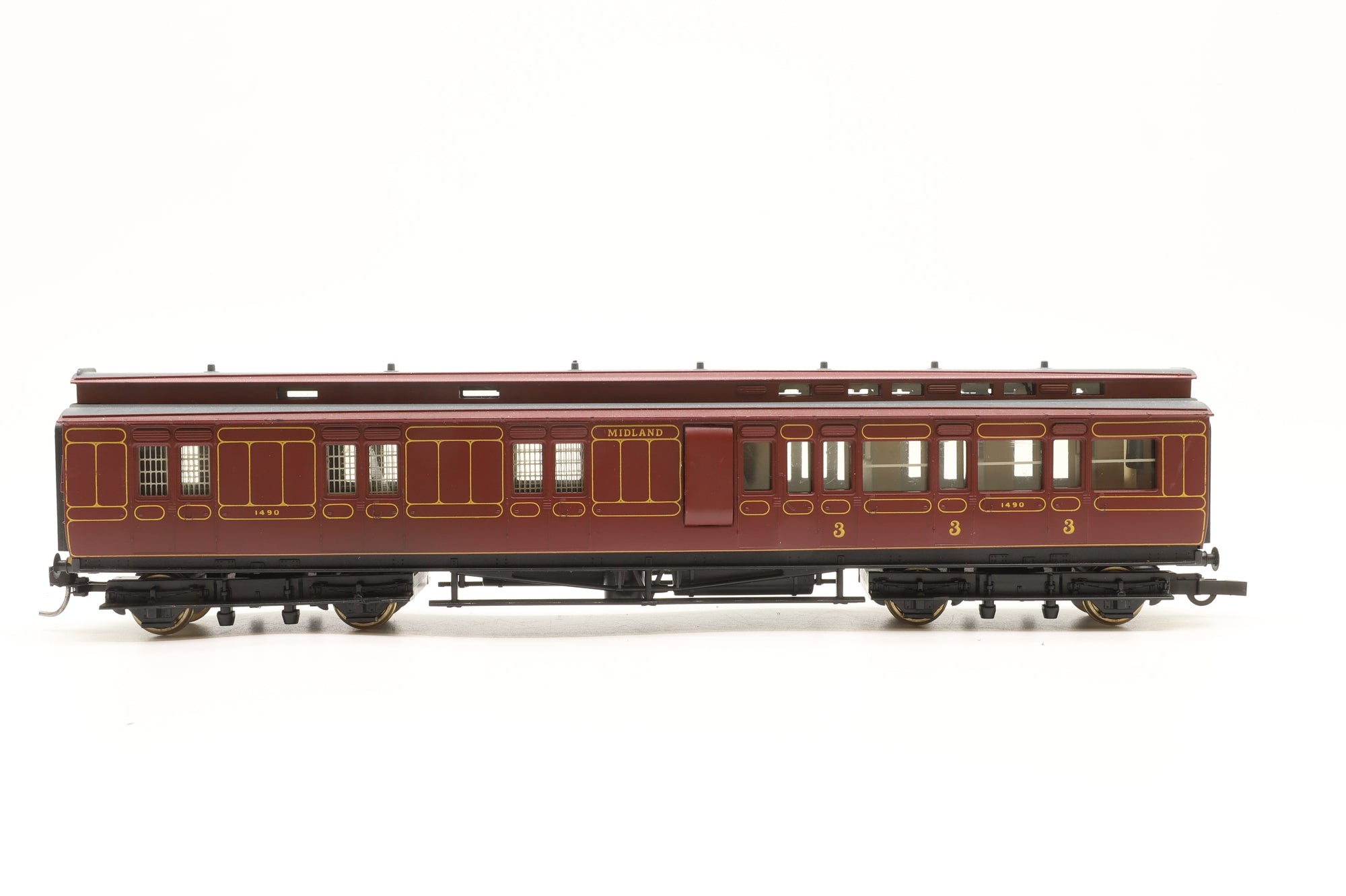 Hornby OO Rake Of 6 Midland Coaches Lighting Fitted