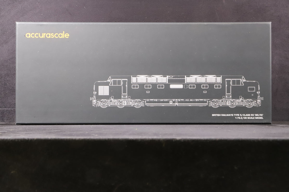 Accurascale OO ACC-2161-DCC Class 55 Deltic 55011 &#39;The Royal Northumberland Fusiliers&#39; in BR Blue - DCC Sound