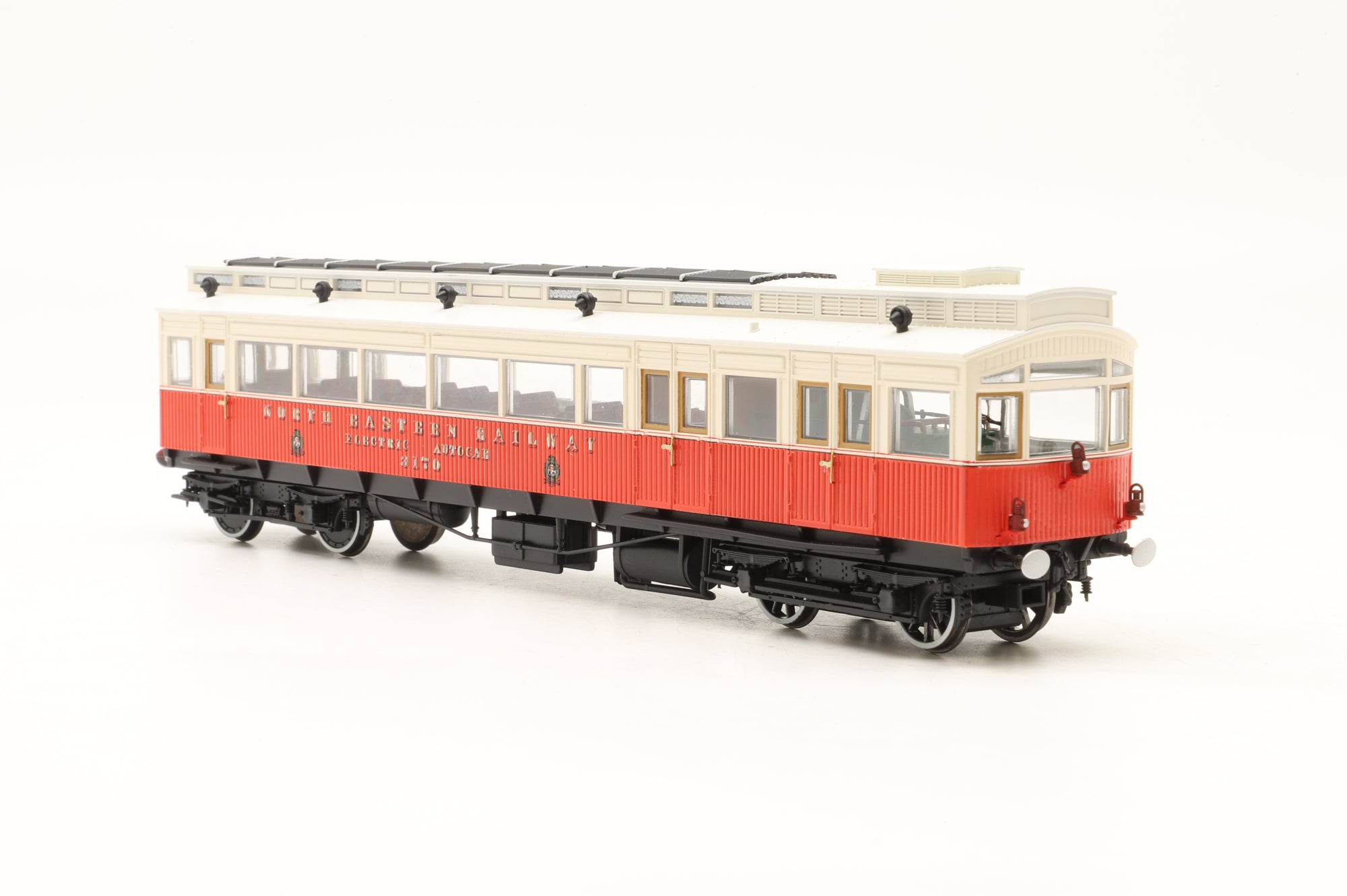 Heljan OO 31700 NER Red/Cream Electric Autocar No. 3170 Rails Exclusive