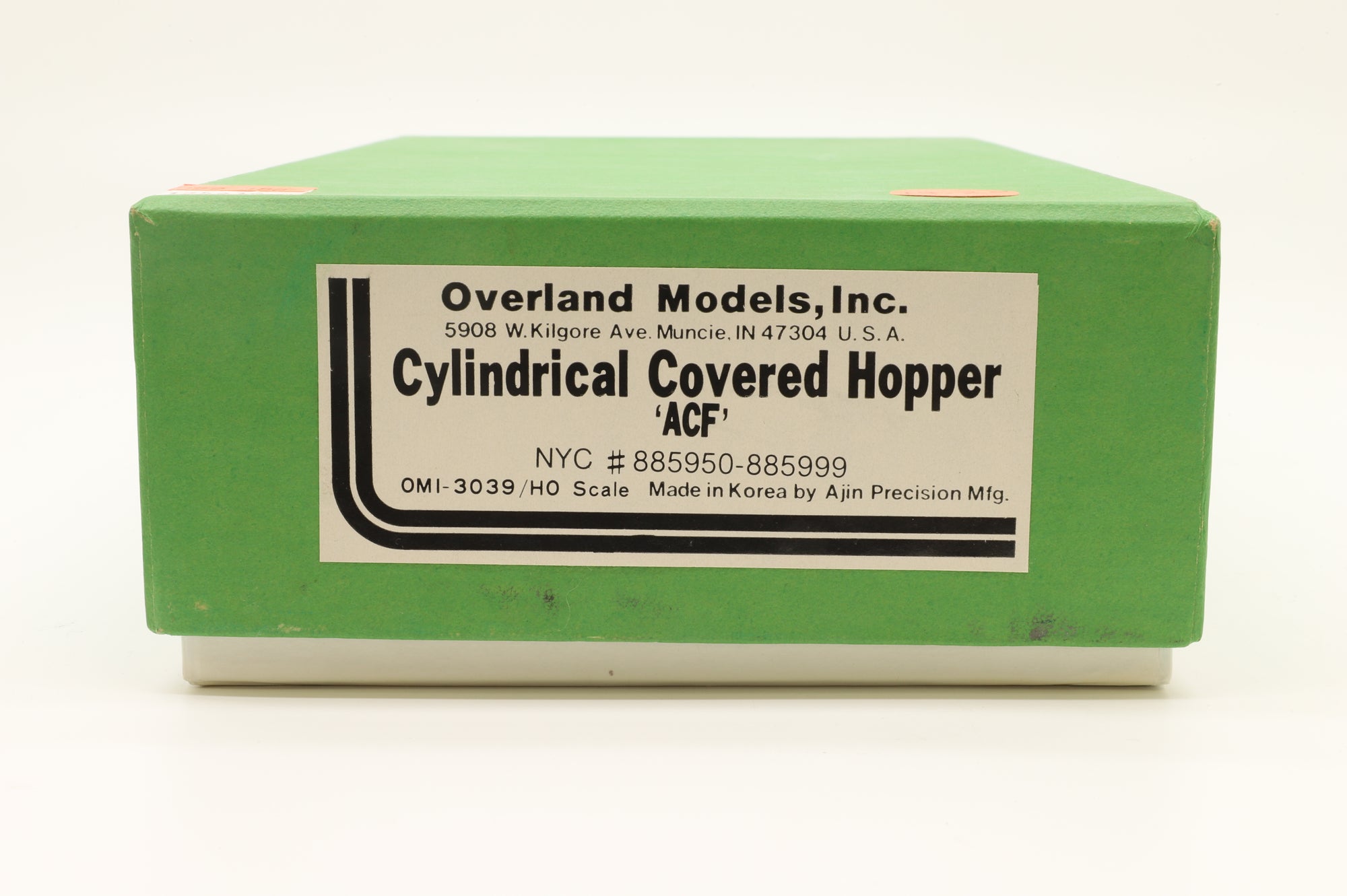 Overland Models HO Brass 3039 ACF Cylindrical Covered Hopper Unpainted