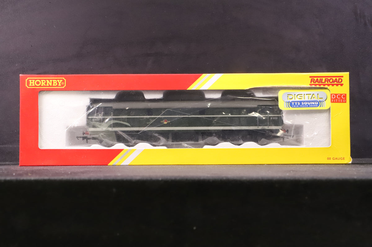 Hornby Railroad OO R35922TTS Class 31 D5551 in BR Green - TTS Sound