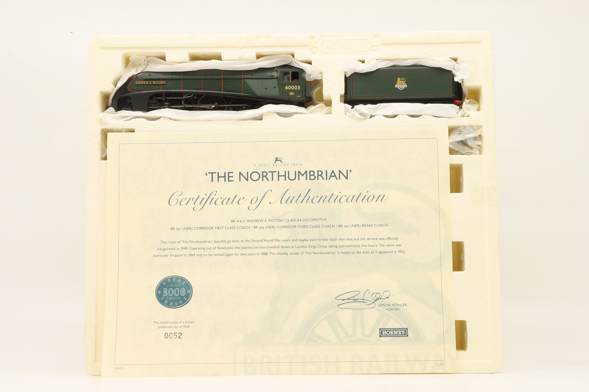 Hornby OO R2435 'The Northumbrian' Great British Train Pack, Limited Edition 52/3000
