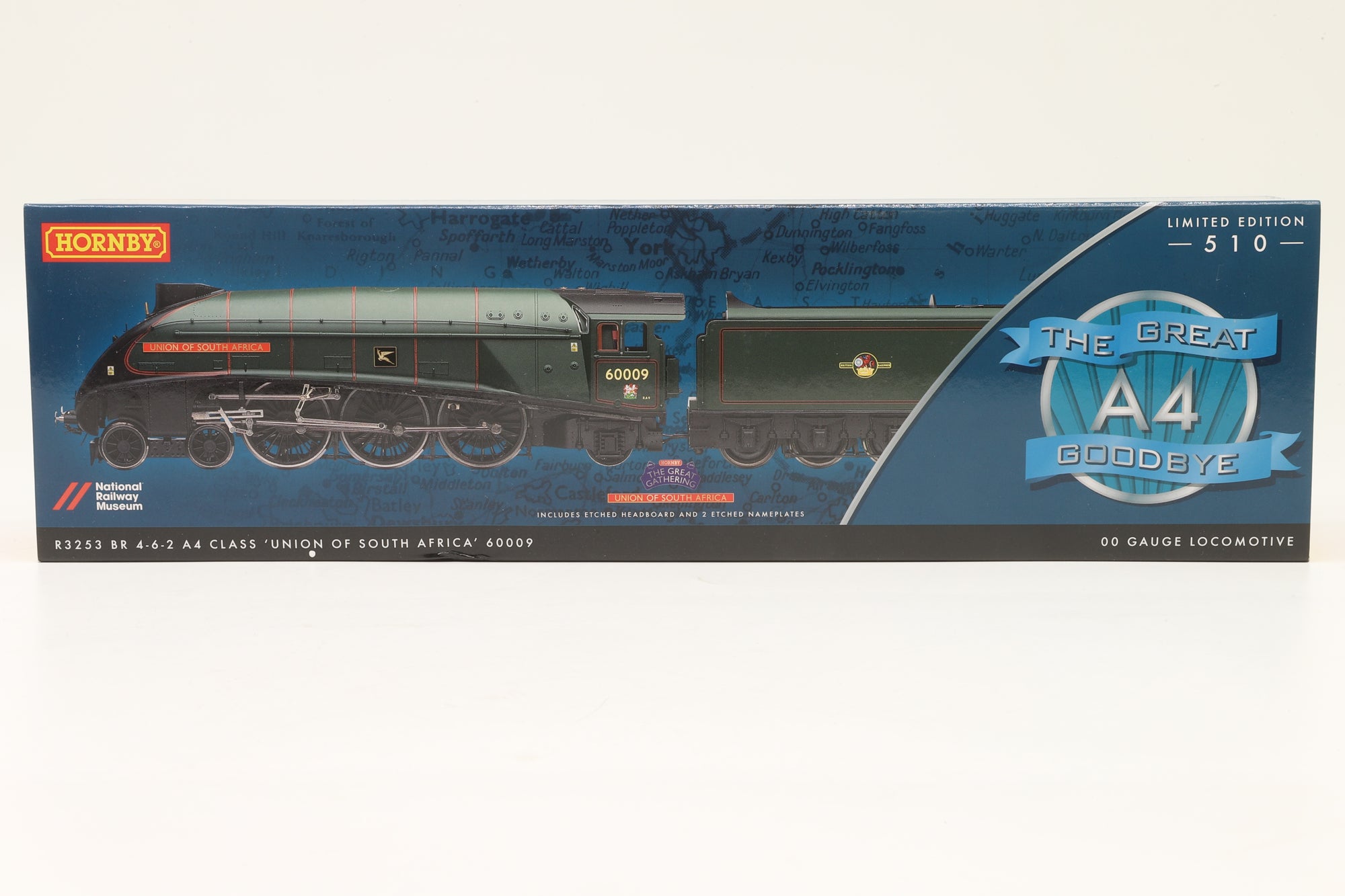 Hornby OO The Great A4 Goodbye Set Ltd Ed 164/ 510 Inc. R3251, R3252, R3253, R3254, R3255 & R3256 & Display Cabinet