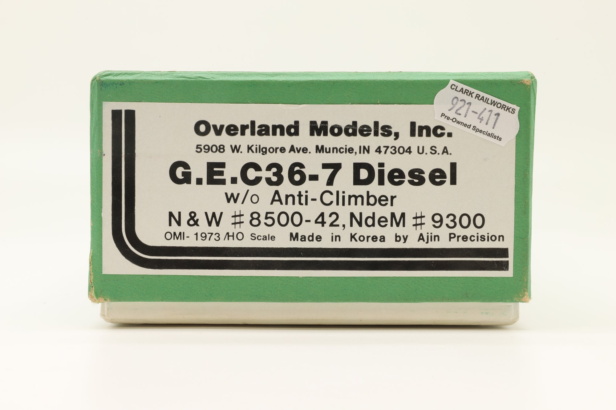 Overland Models HO Brass OMI-1973 GE C36-7 w/o Anti-Climber - Unpainted