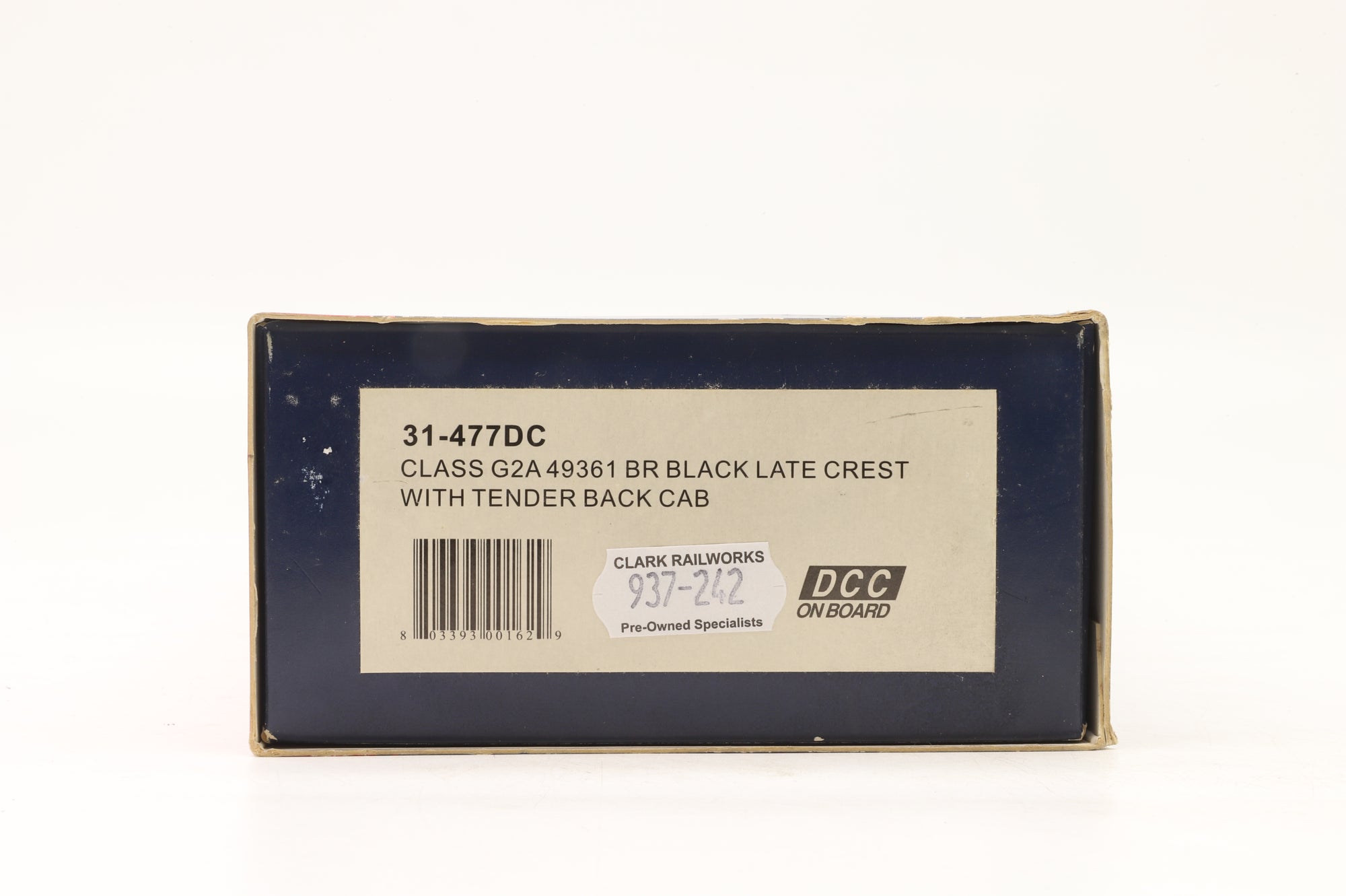 Bachmann OO 31-477DC Class G2A 49361 in BR Black L/C w/ Tender Back Cab