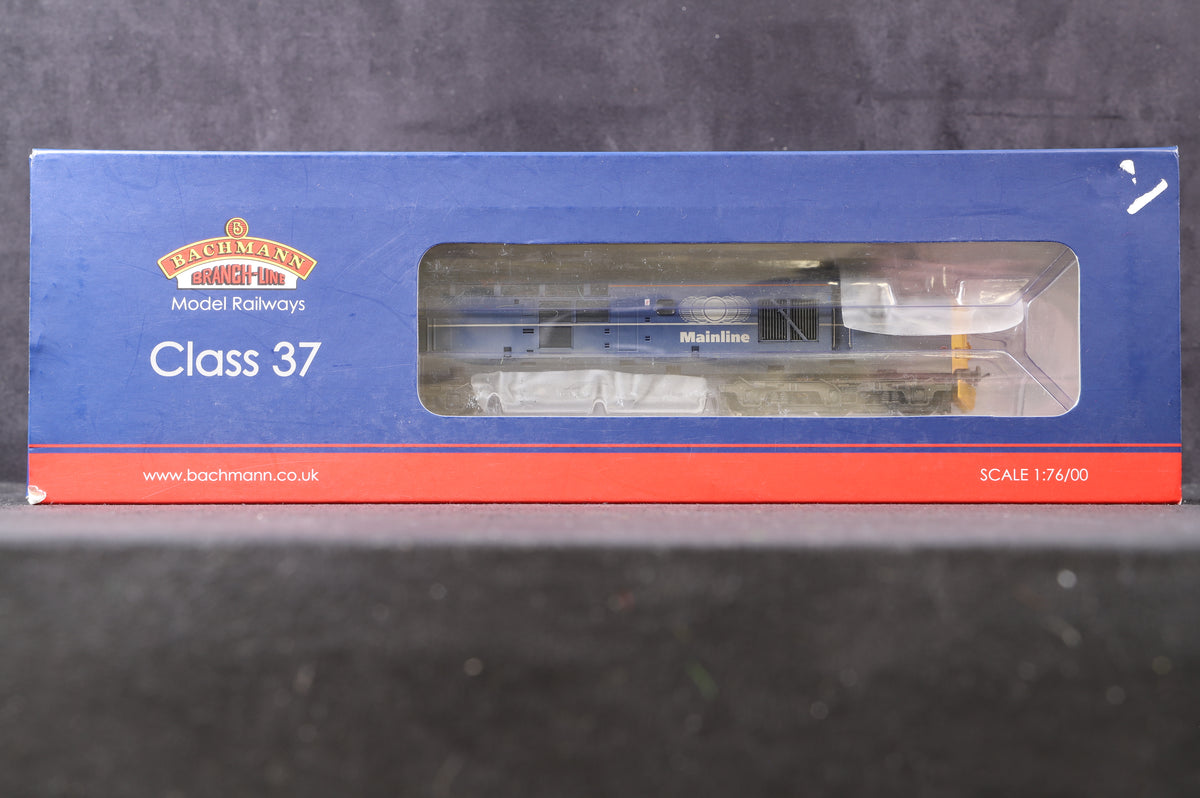 Bachmann OO 32-784 Class 37/0 &#39;37242&#39; Mainline Blue, DCC &amp; Weathered