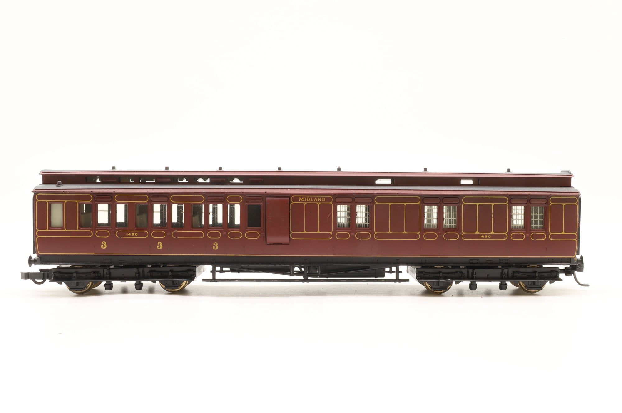 Hornby OO Rake Of 6 Midland Coaches Lighting Fitted