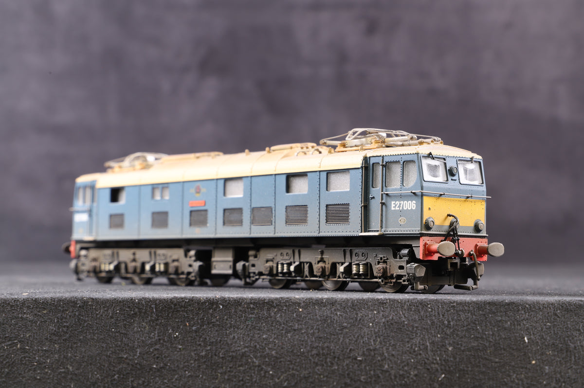 Heljan OO 77061 EM2 &#39;27006&#39; Electric Blue With Half Yellow Panels, Weathered