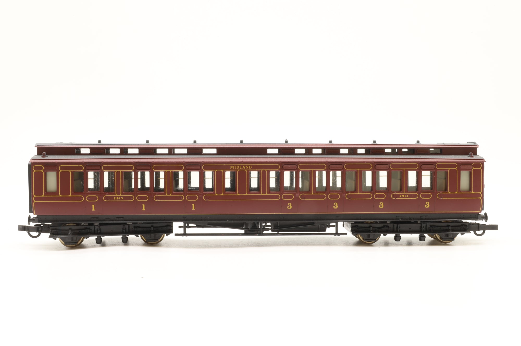Hornby OO Rake Of 6 Midland Coaches Lighting Fitted