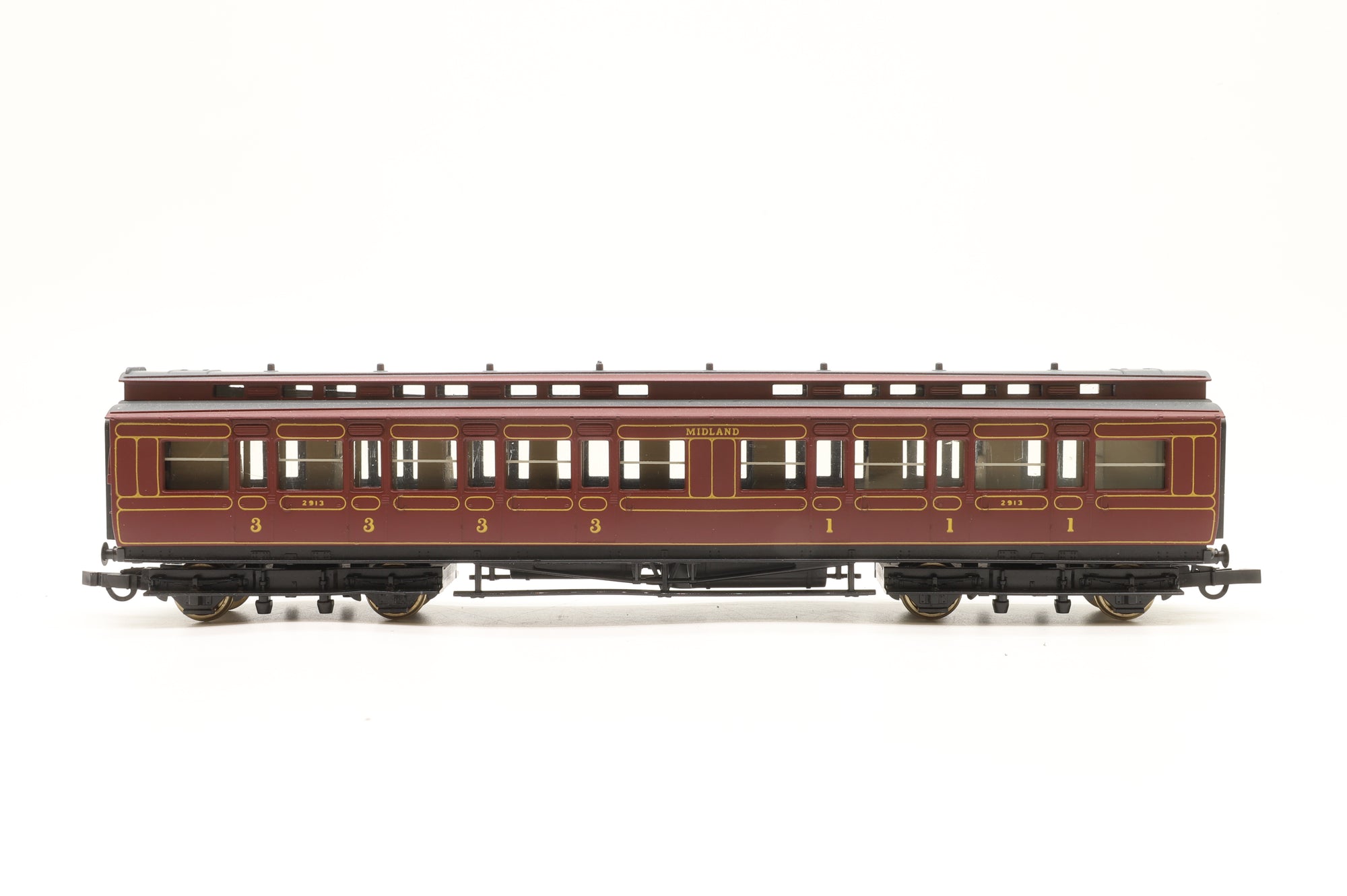 Hornby OO Rake Of 6 Midland Coaches Lighting Fitted