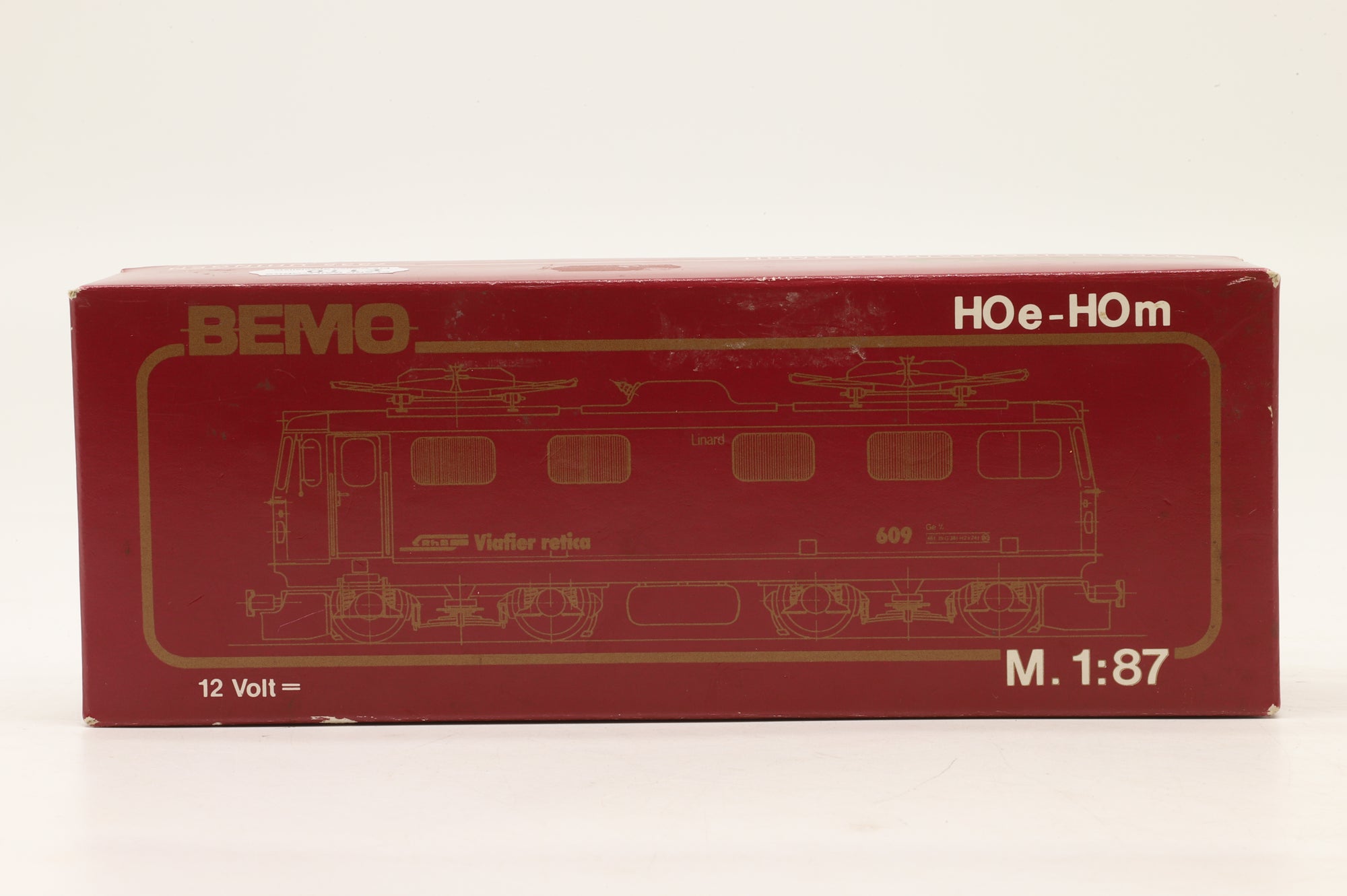 BEMO HOm Ge 4/4 I #605 'Silvretta' in RhB Red