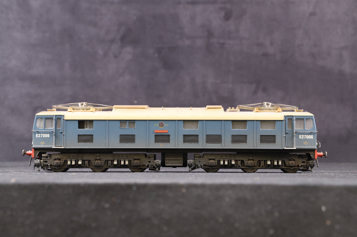 Heljan OO 77061 EM2 &#39;27006&#39; Electric Blue With Half Yellow Panels, Weathered