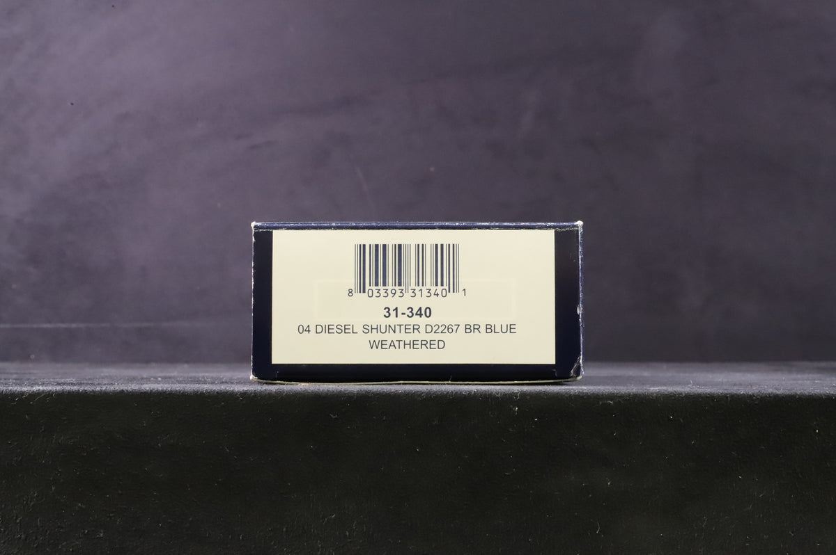 Bachmann OO 31-340 Class 04 D2267 in BR Blue w/ Wasp Stripe - Weathered