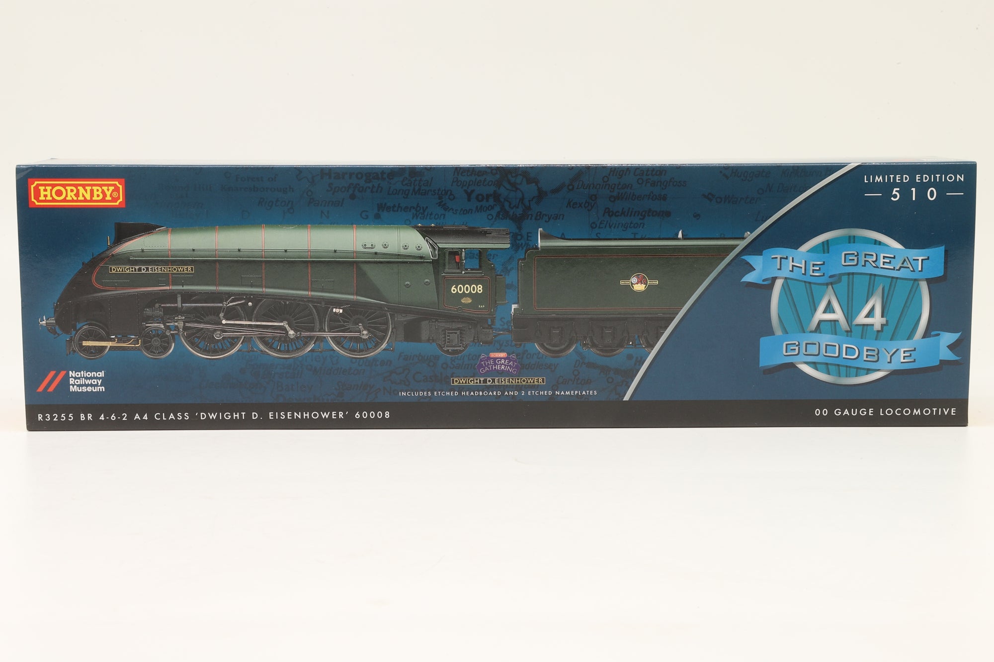 Hornby OO The Great A4 Goodbye Set Ltd Ed 164/ 510 Inc. R3251, R3252, R3253, R3254, R3255 & R3256 & Display Cabinet