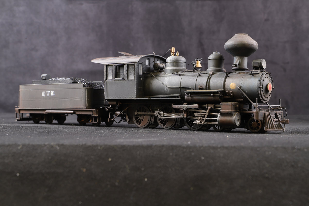 Spectrum On30 Baldwin 4-6-0 Painted Black Unlettered w/Steel cab-DCC Sound