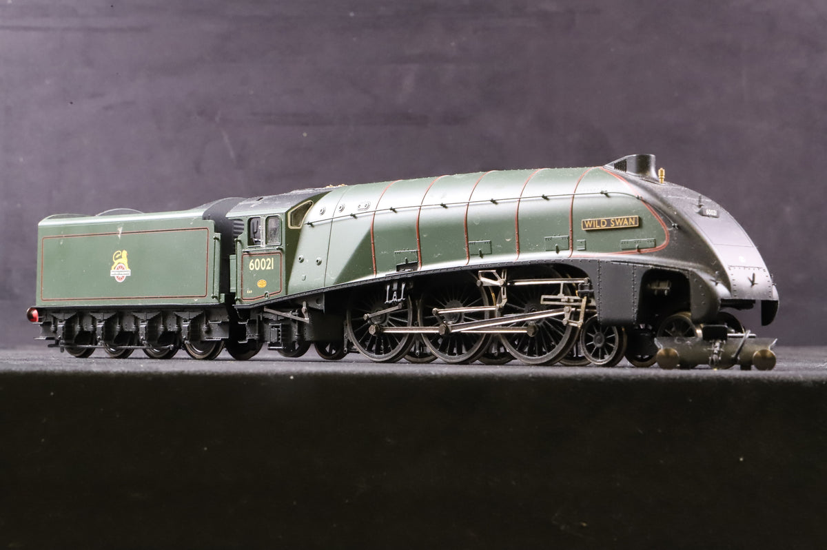 WORKSHOP Hornby OO R2615 Class A4 60021 &#39;Wild Swan&#39; in Lined BR Green w/ Early Crests - Non Runner