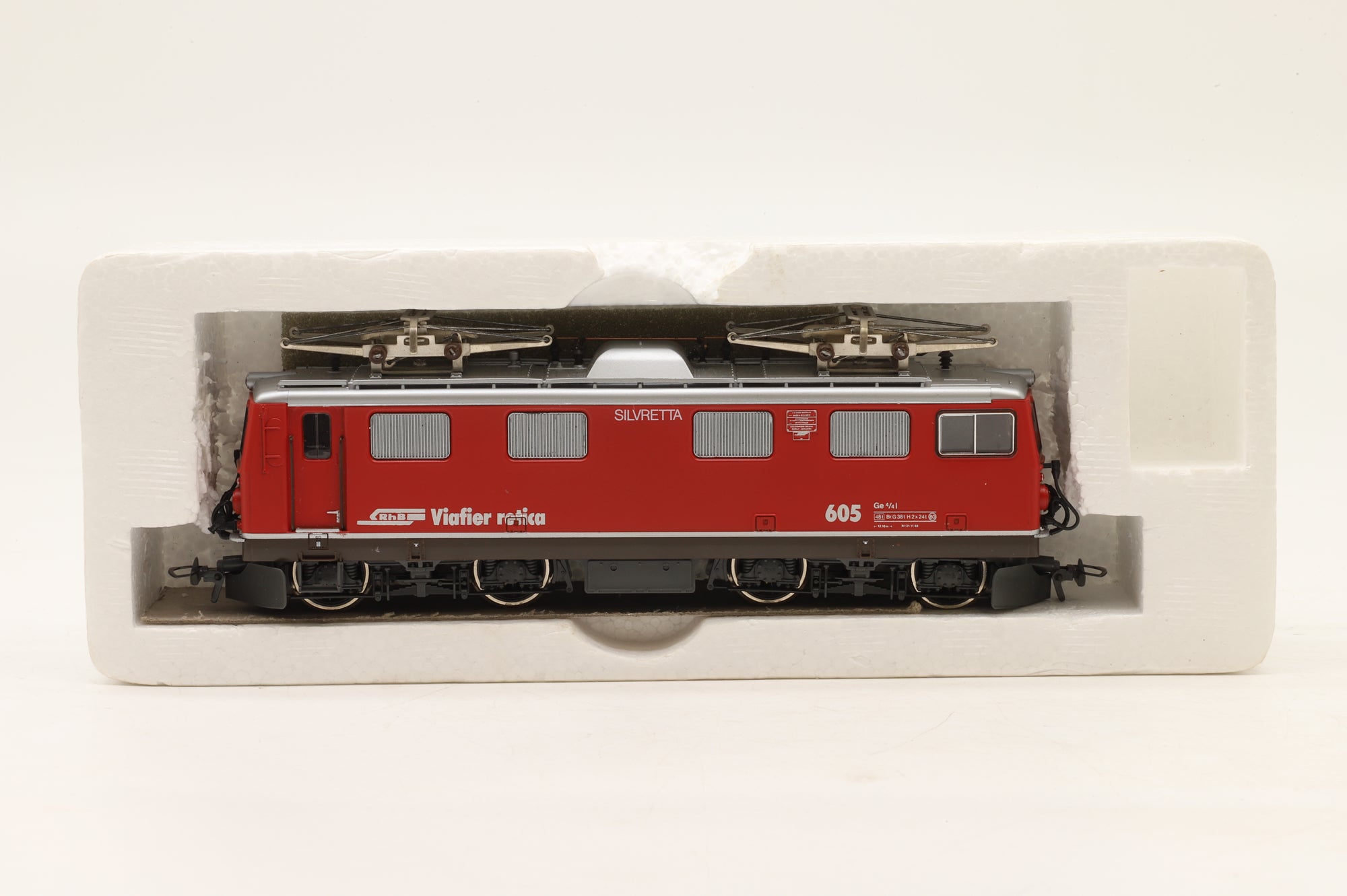 BEMO HOm Ge 4/4 I #605 'Silvretta' in RhB Red