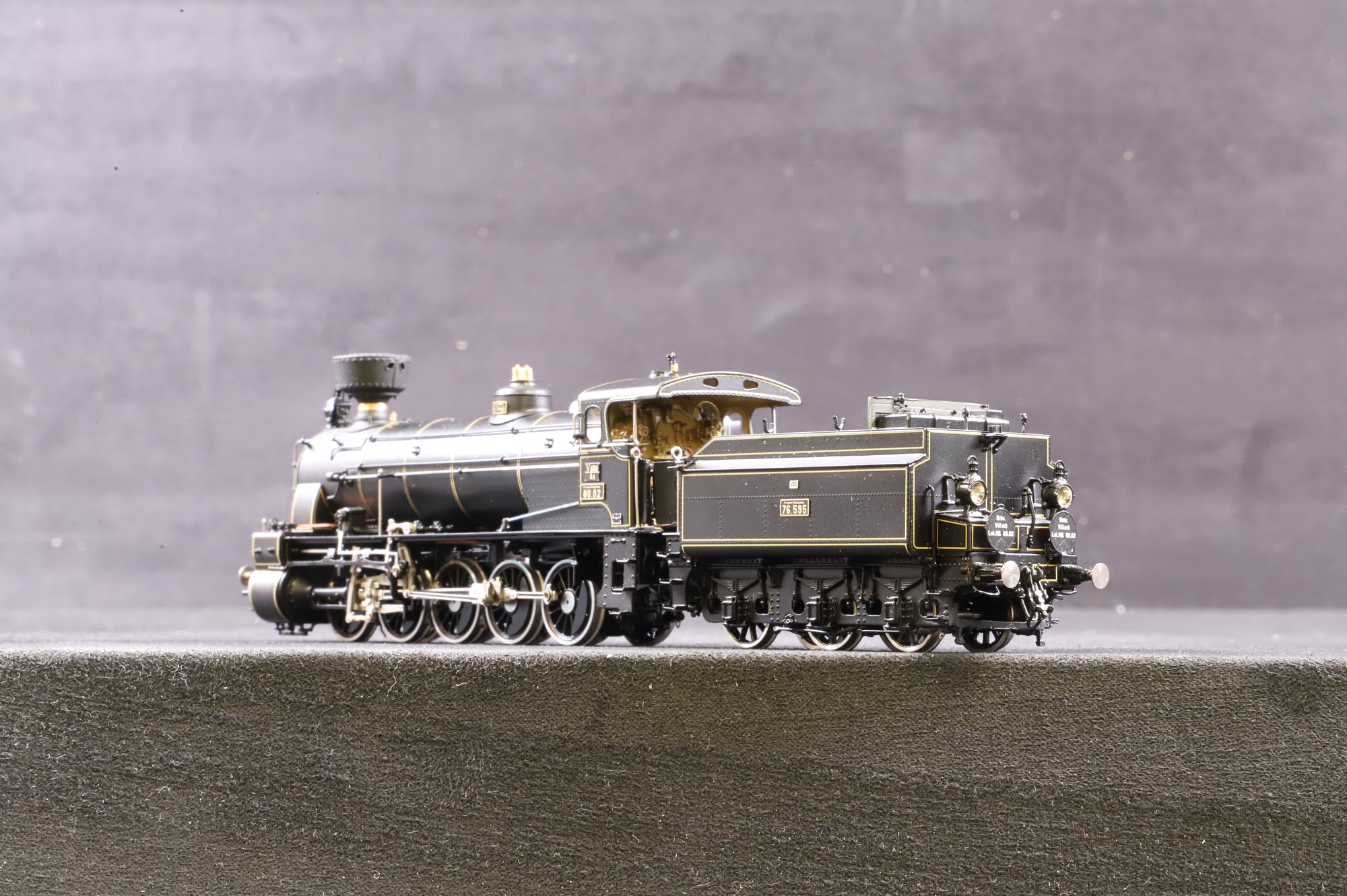 Micro - Metakit HO Brass 12701H Austrian KkStB Class 80 Black Livery