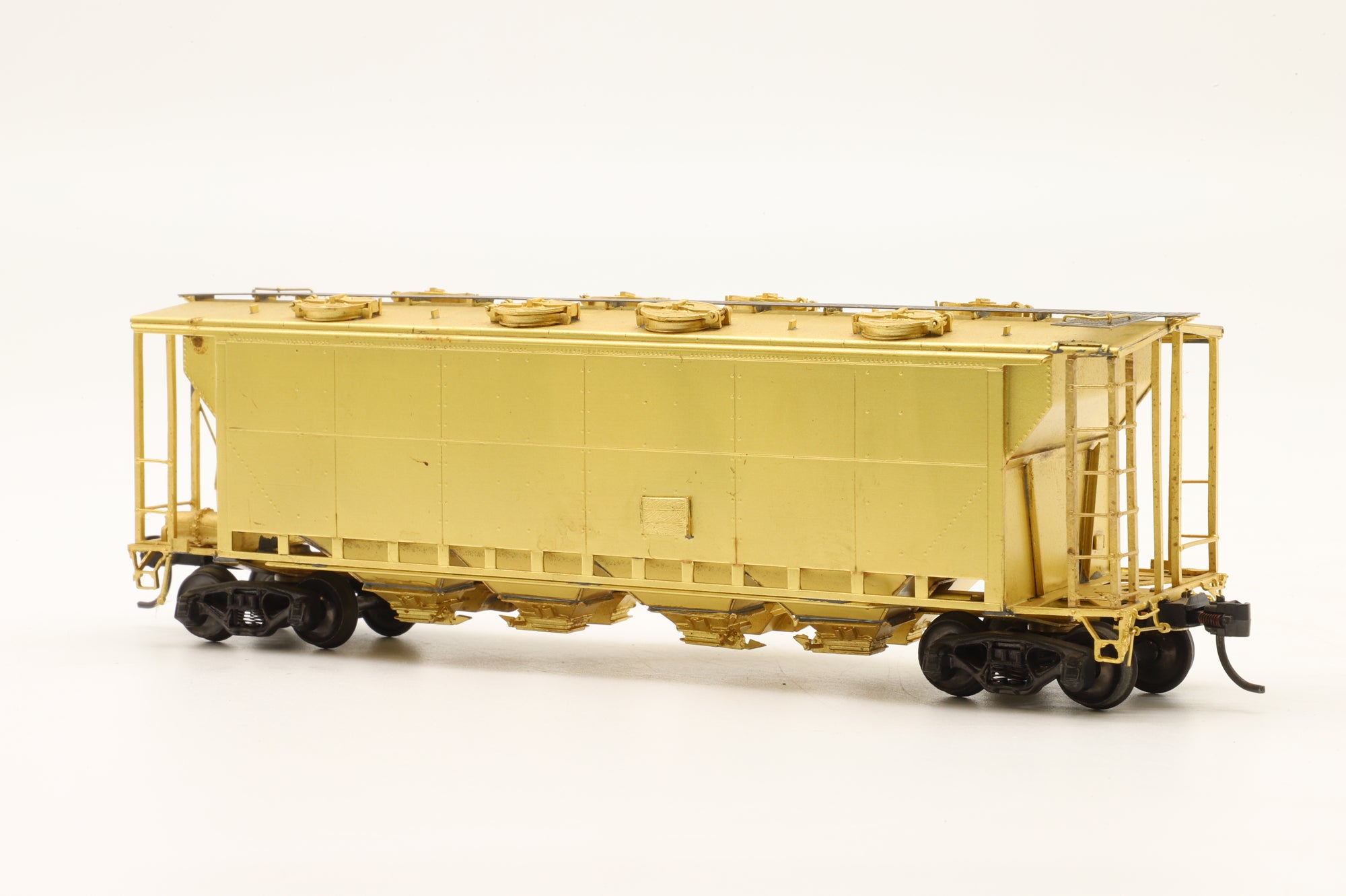 Overland HO Brass 3219 TH&B 'Slab Side' Covered Hopper Unpainted