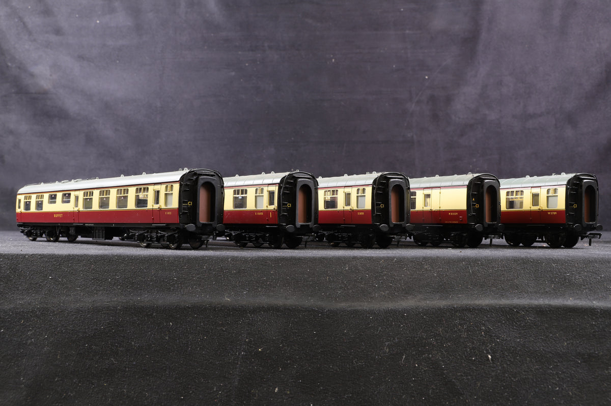 Bachmann OO Rake of 5 Mk1 BR Crimson &amp; Cream Coaches